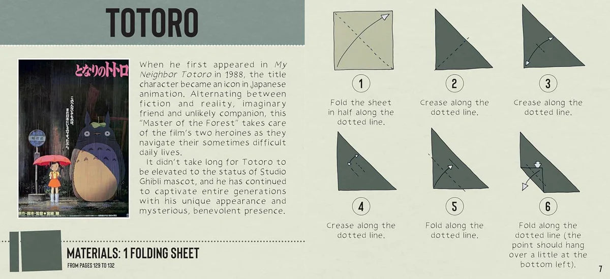 Studio Ghibli Origami - Totoro