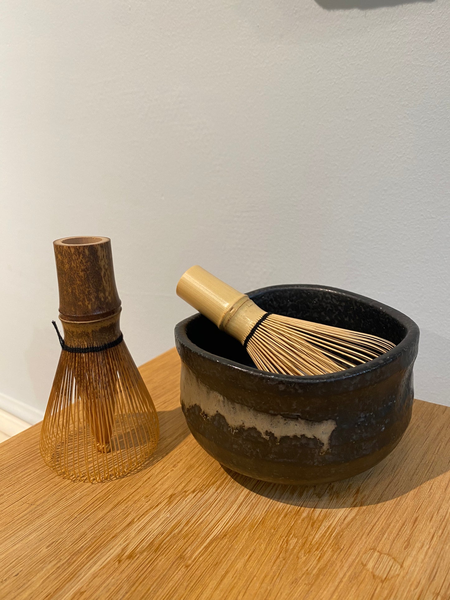 Matcha piskeris - mørk bambus