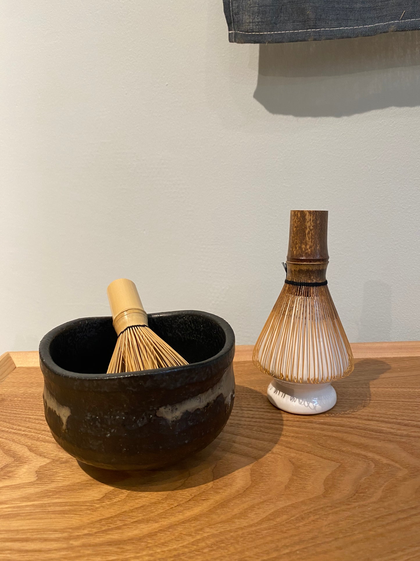 Matcha piskeris - mørk bambus