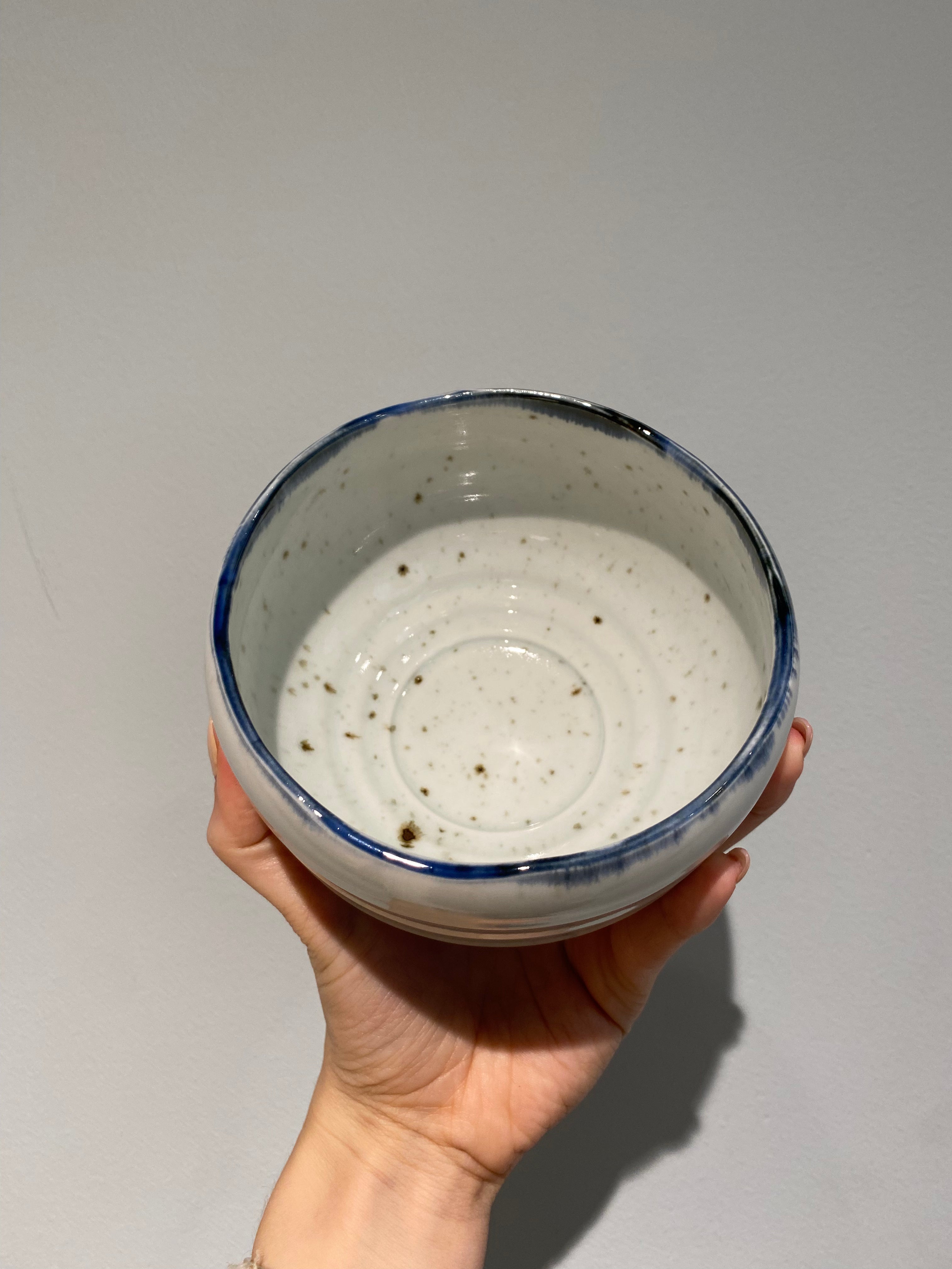 Handmade dotted matcha cup
