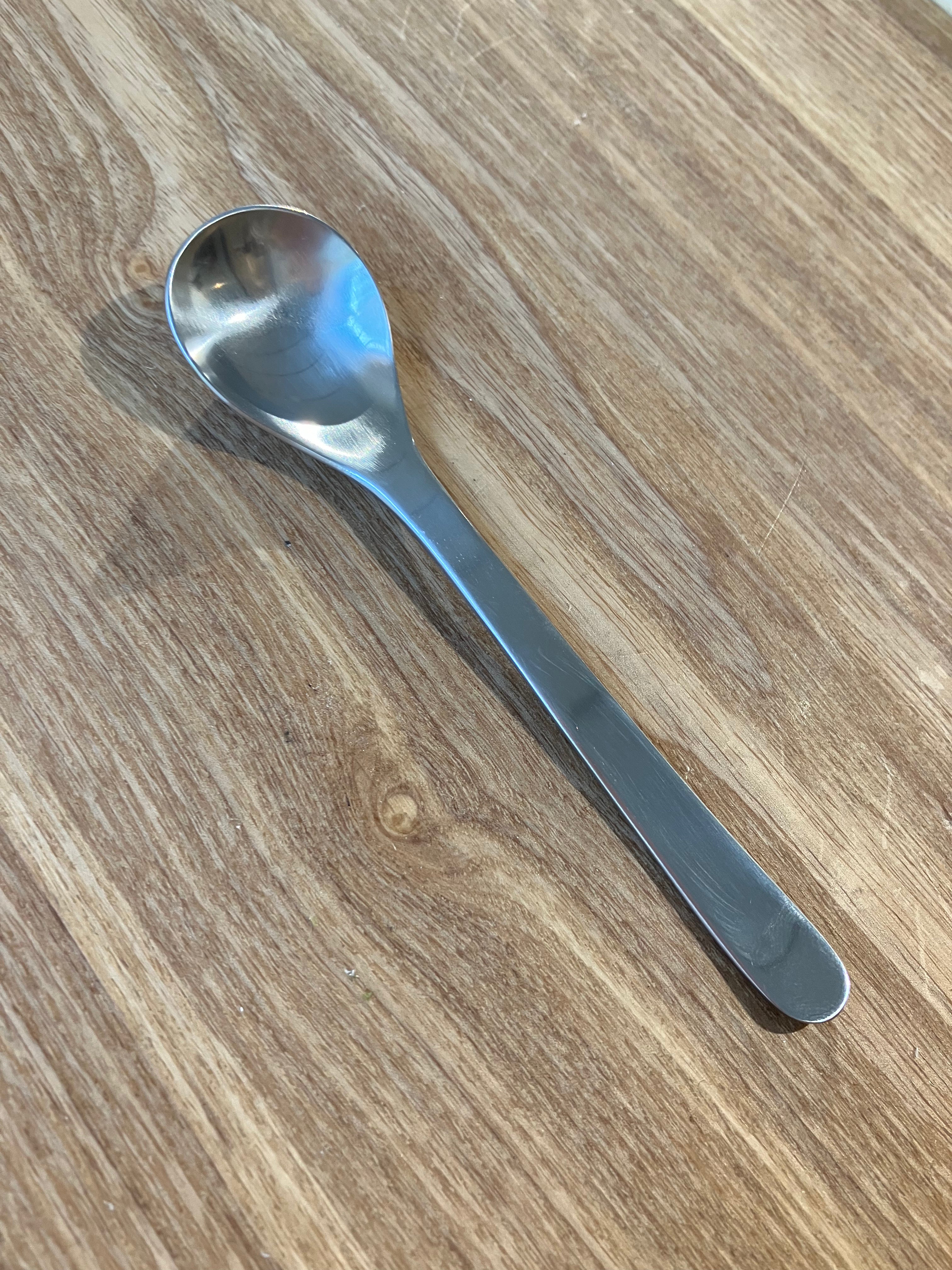 Small steel spoon