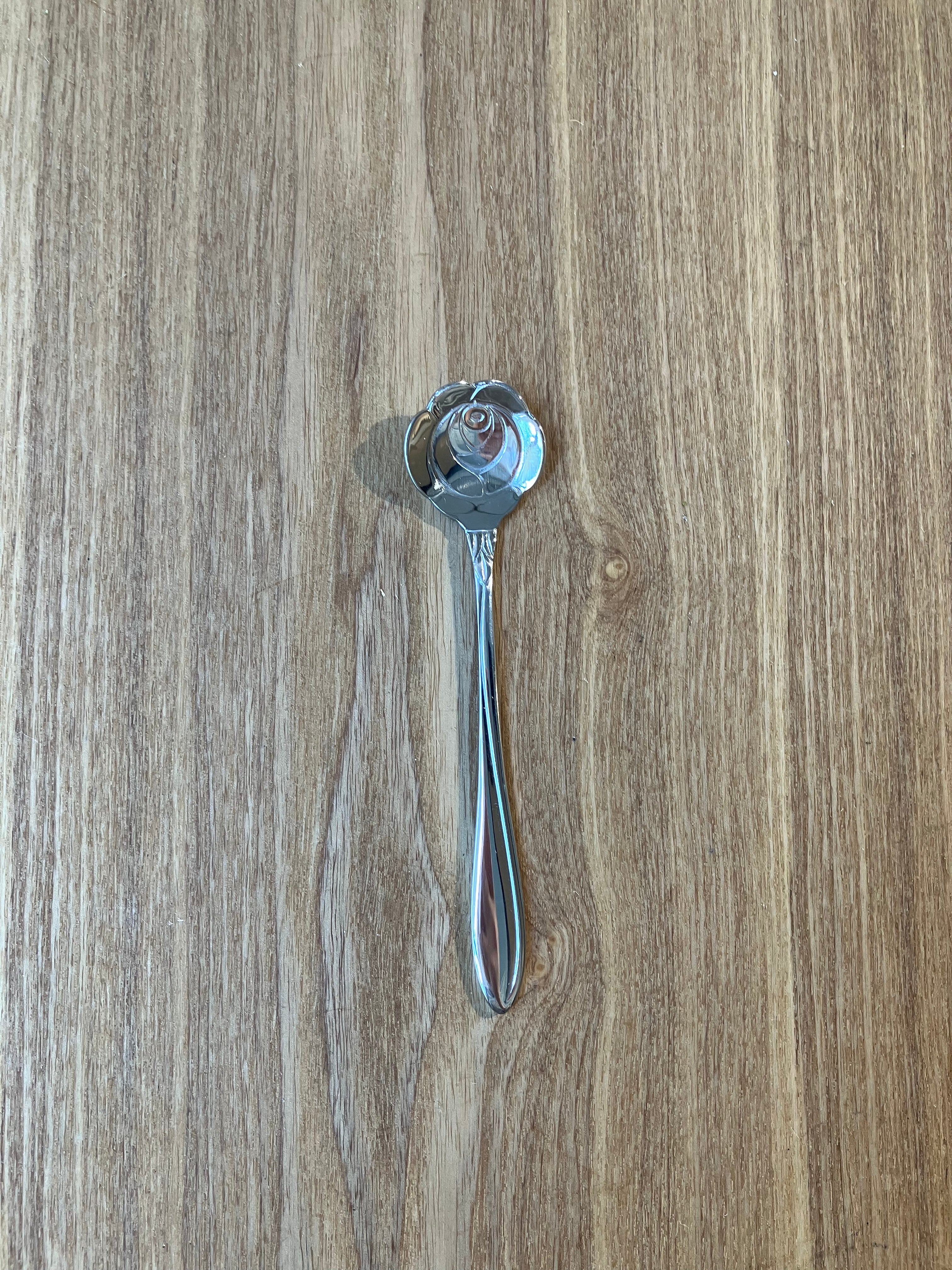 Rose spoon in steel