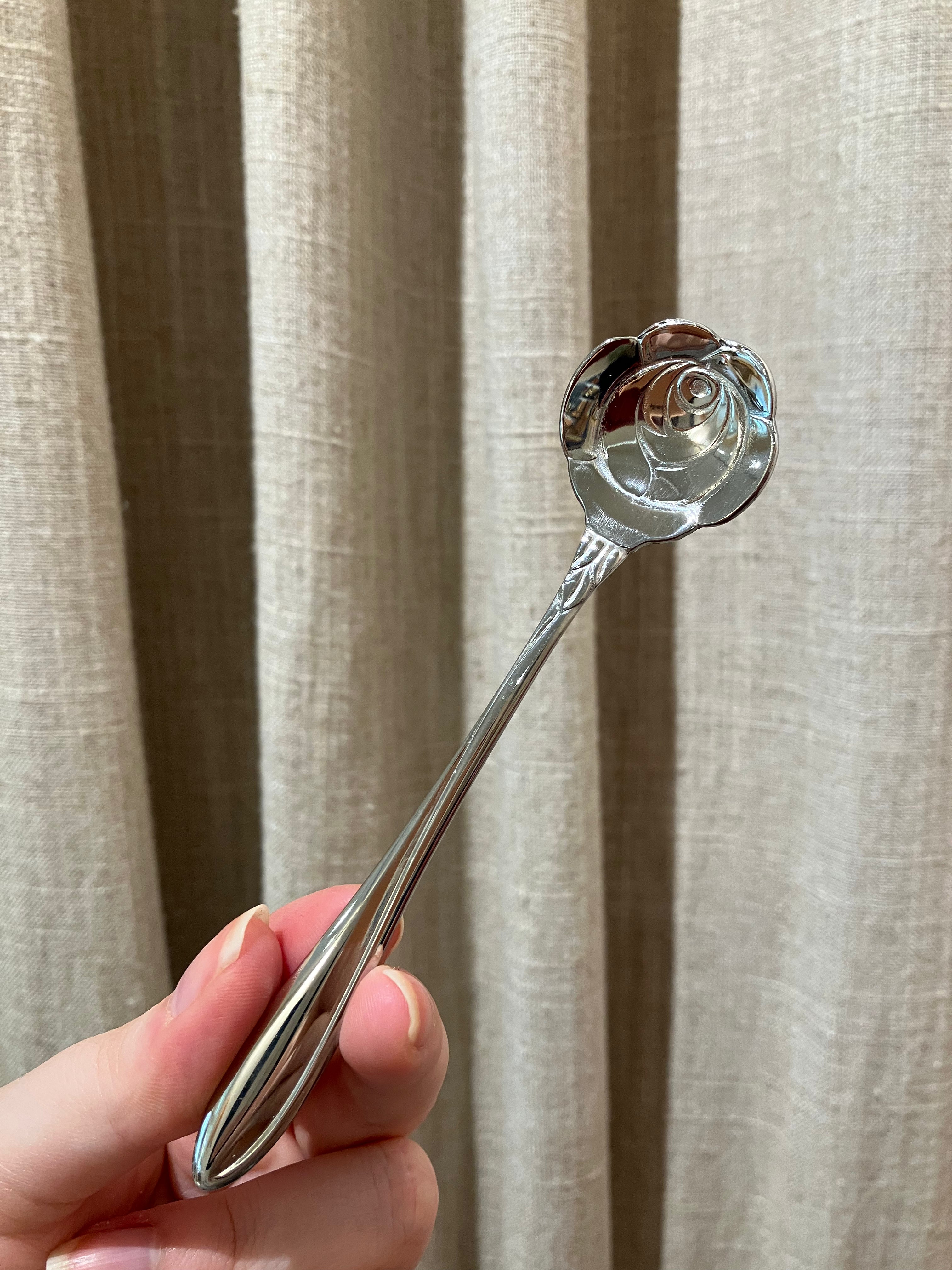 Rose spoon in steel
