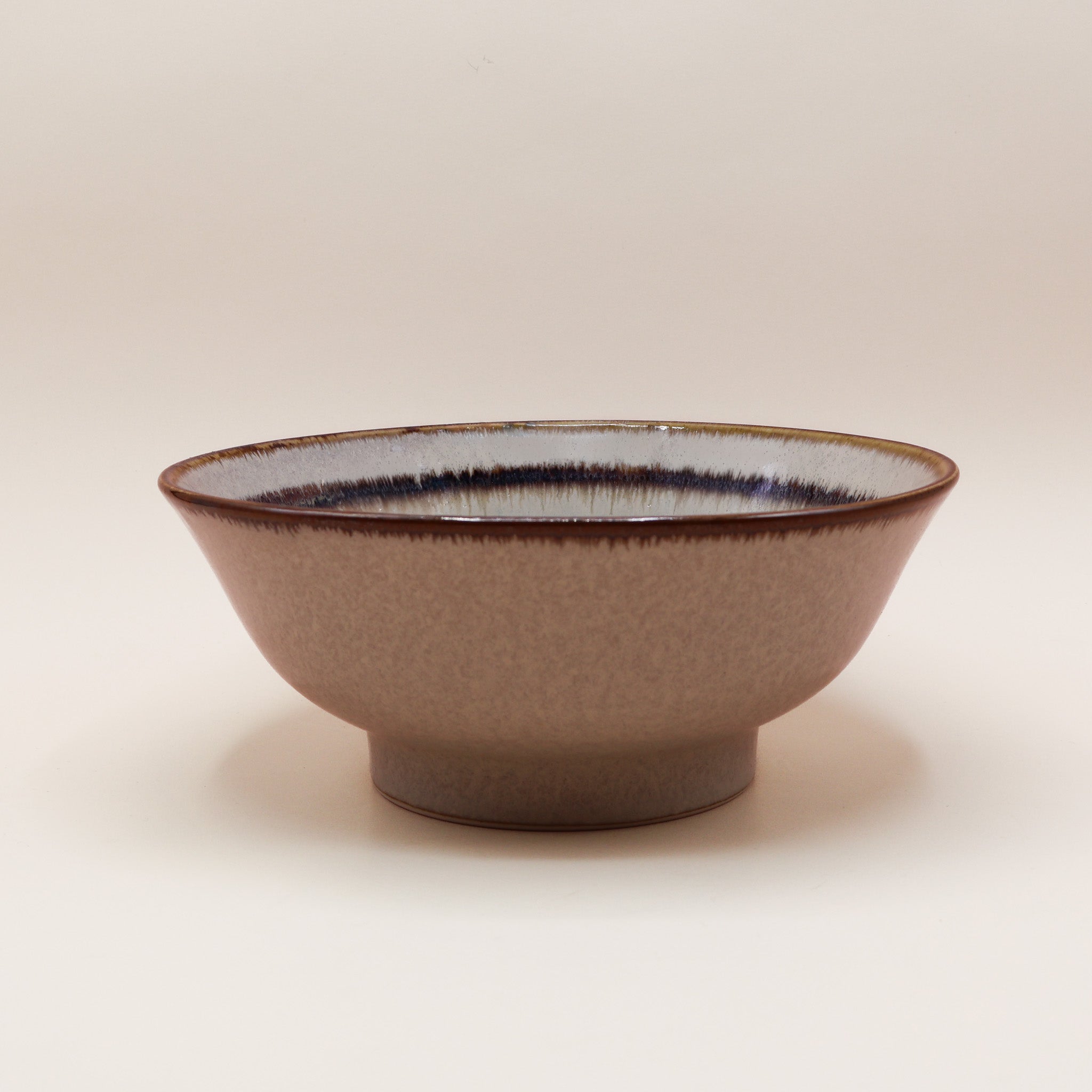 Brown stripe - Large ramen bowl Ø21