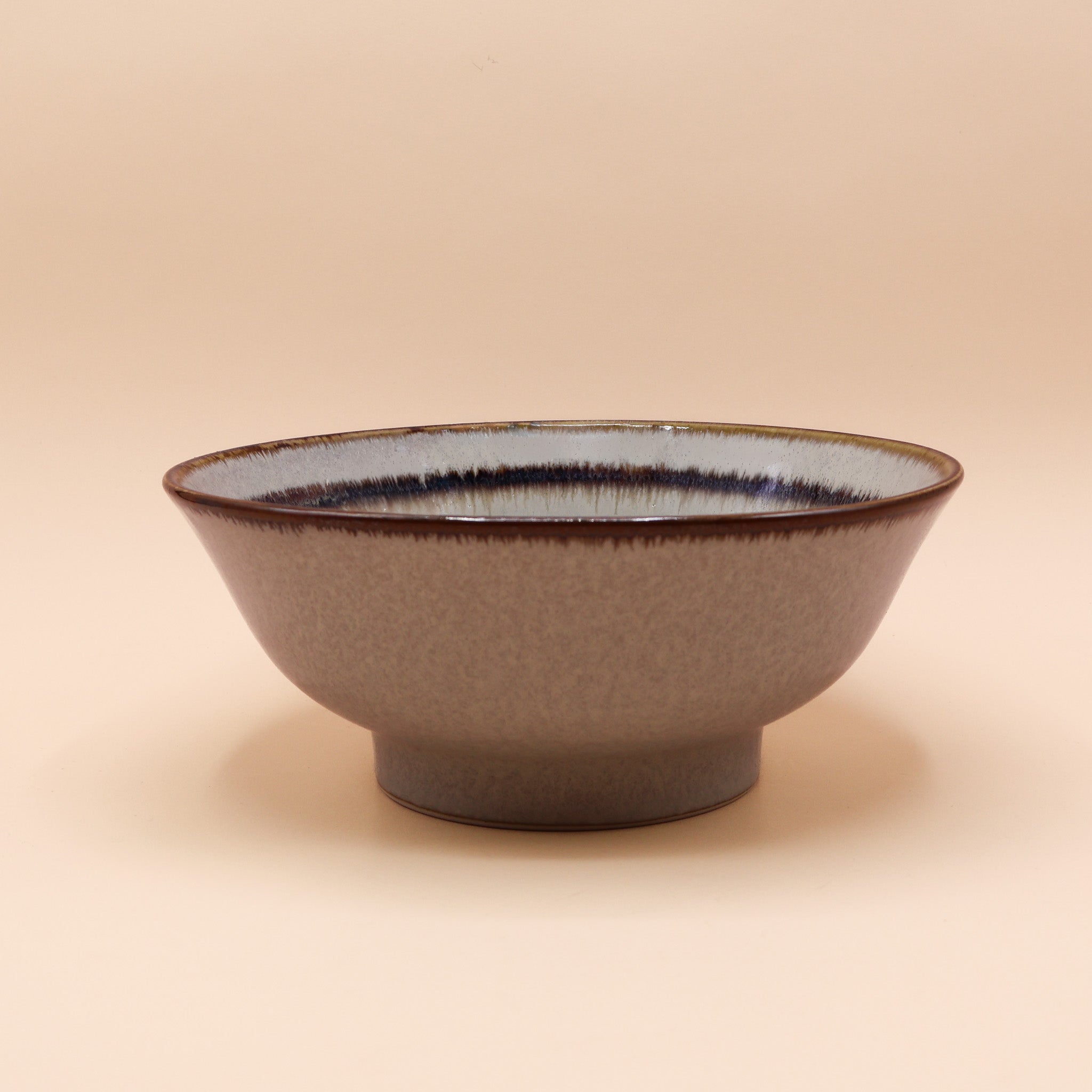 Brown stripe - Large ramen bowl Ø21