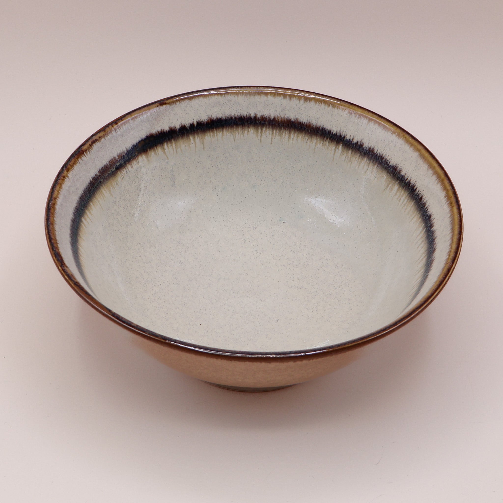 Brown stripe - Large ramen bowl Ø21