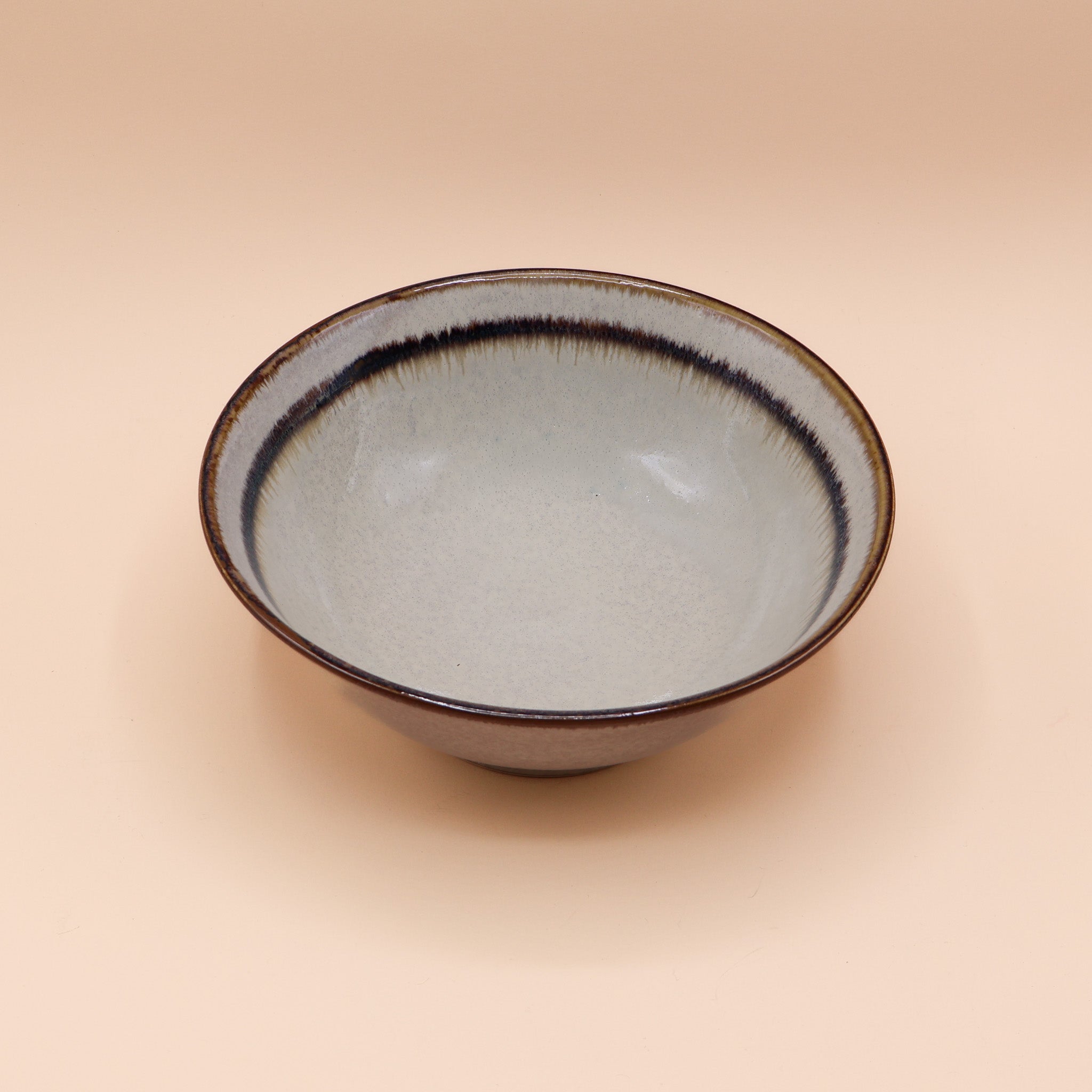 Brown stripe - Large ramen bowl Ø21