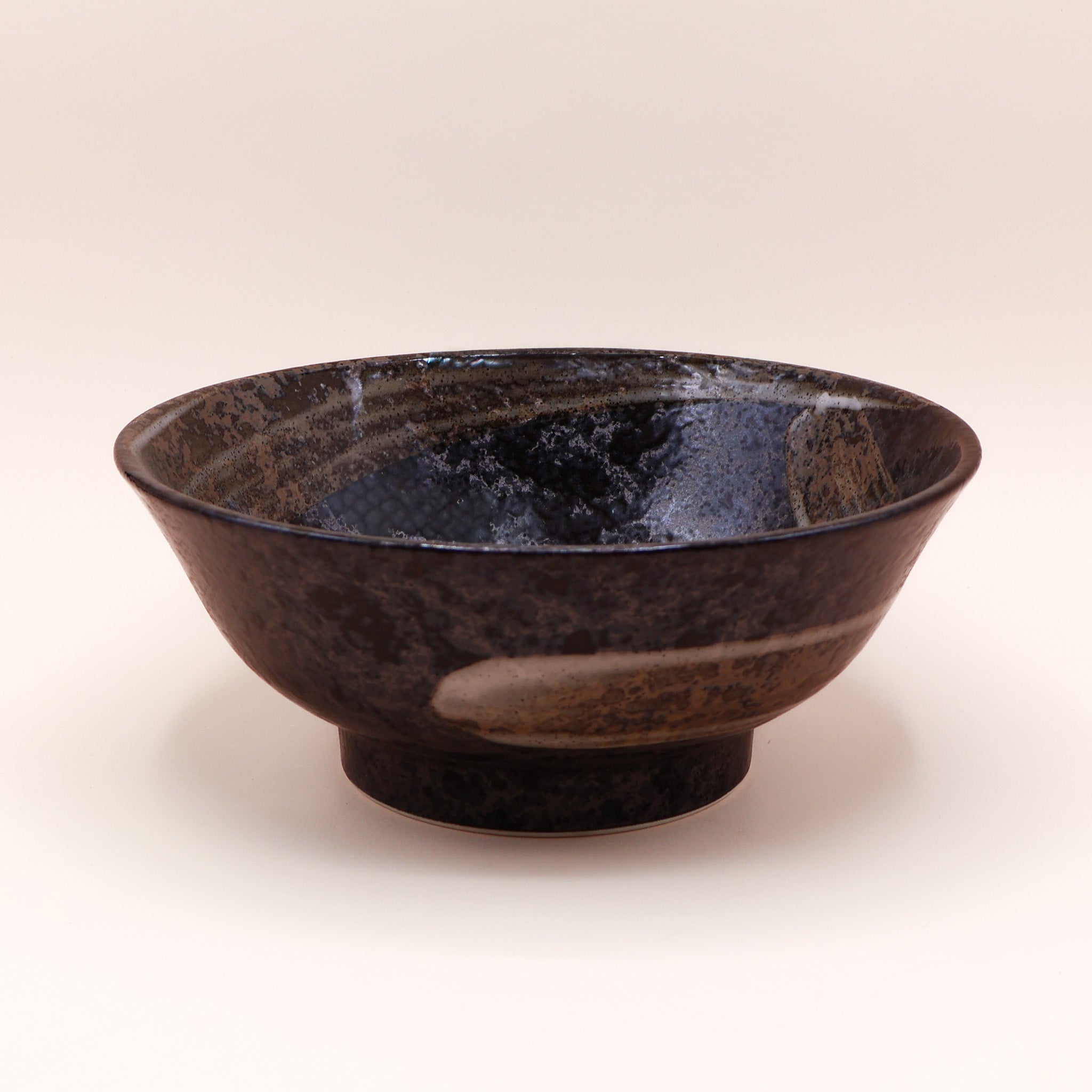 Ramen bowl in dark shades of glaze