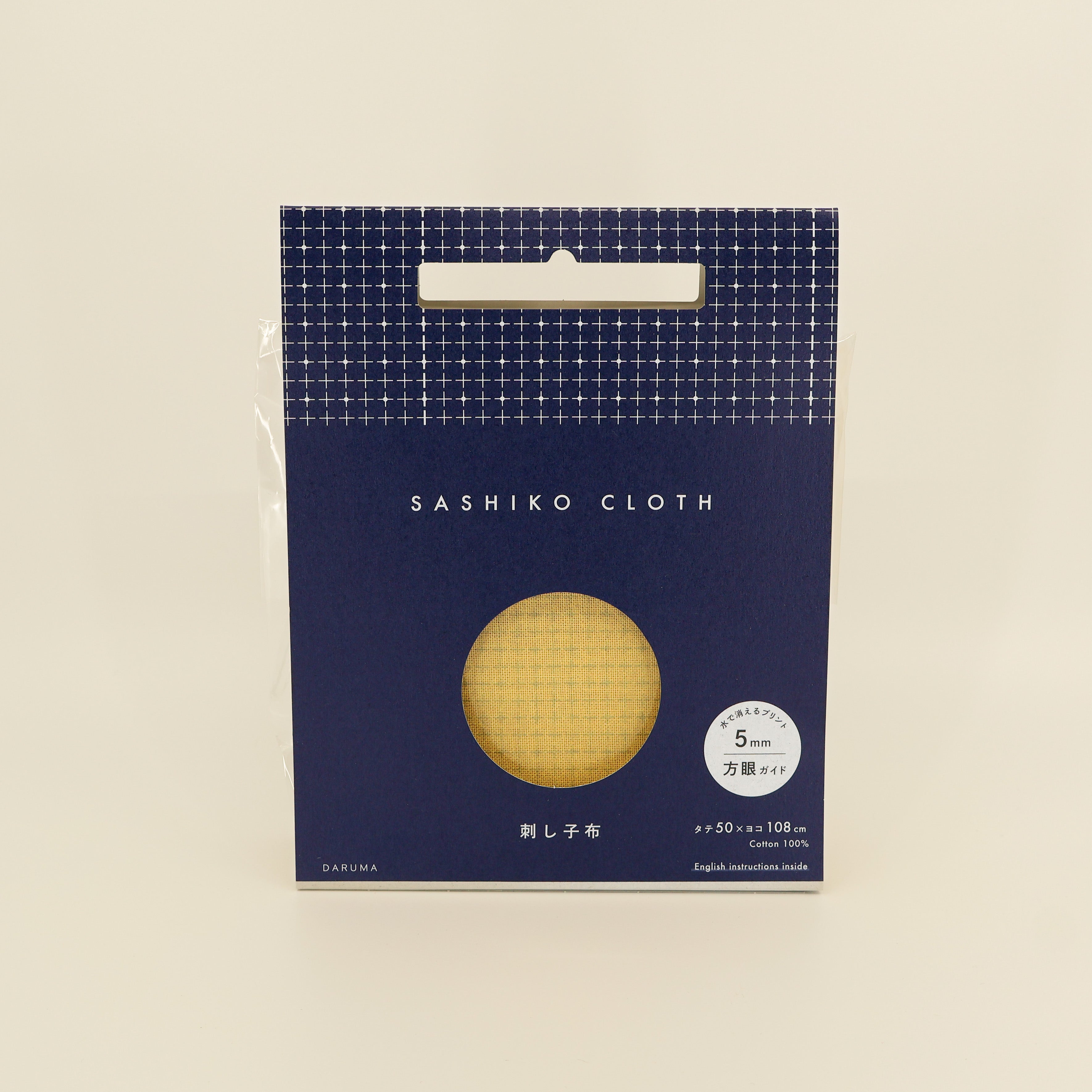 Sashiko Cloth fra Daruma - 5 mm grid (Flere varianter)