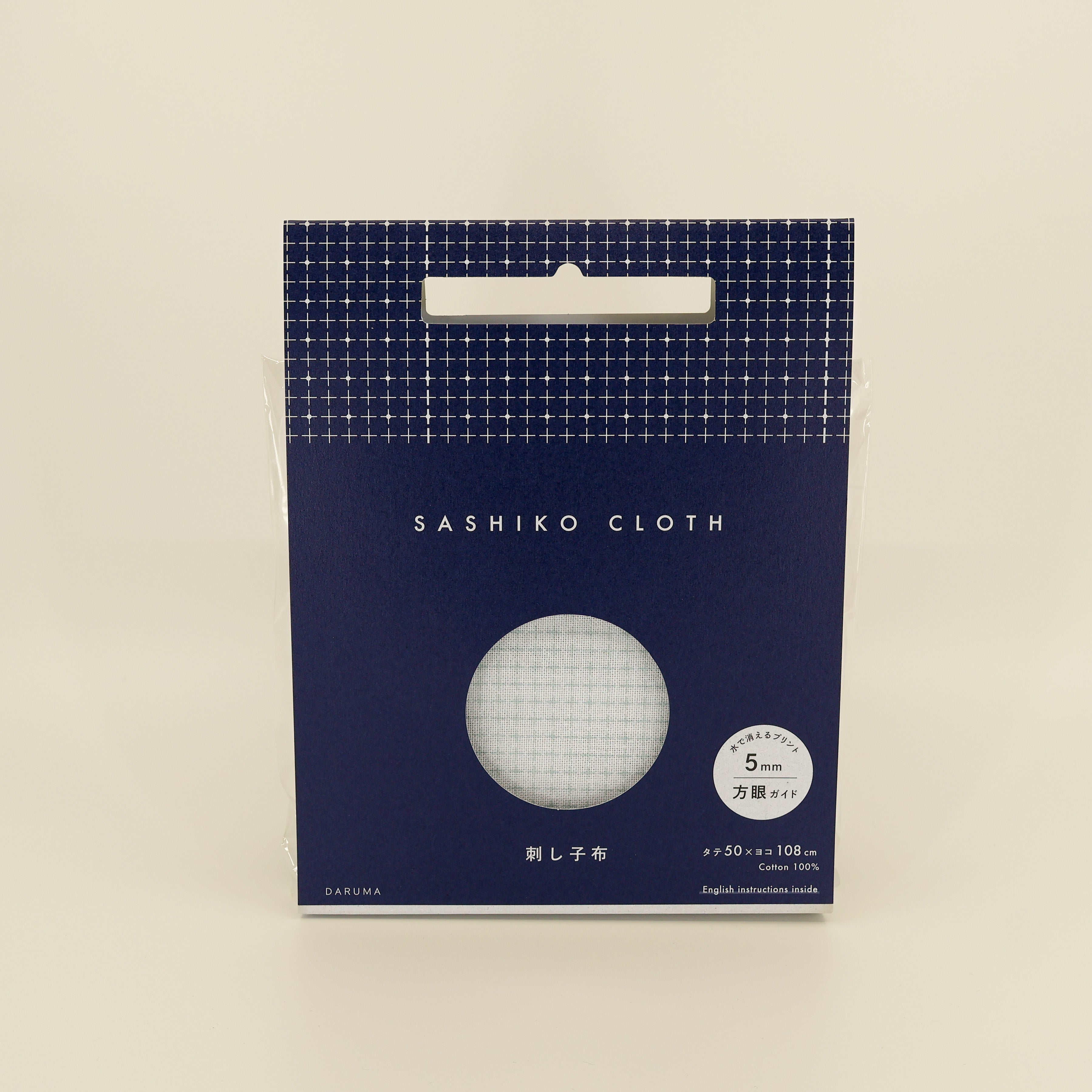 Sashiko Cloth fra Daruma - 5 mm grid (Flere varianter)