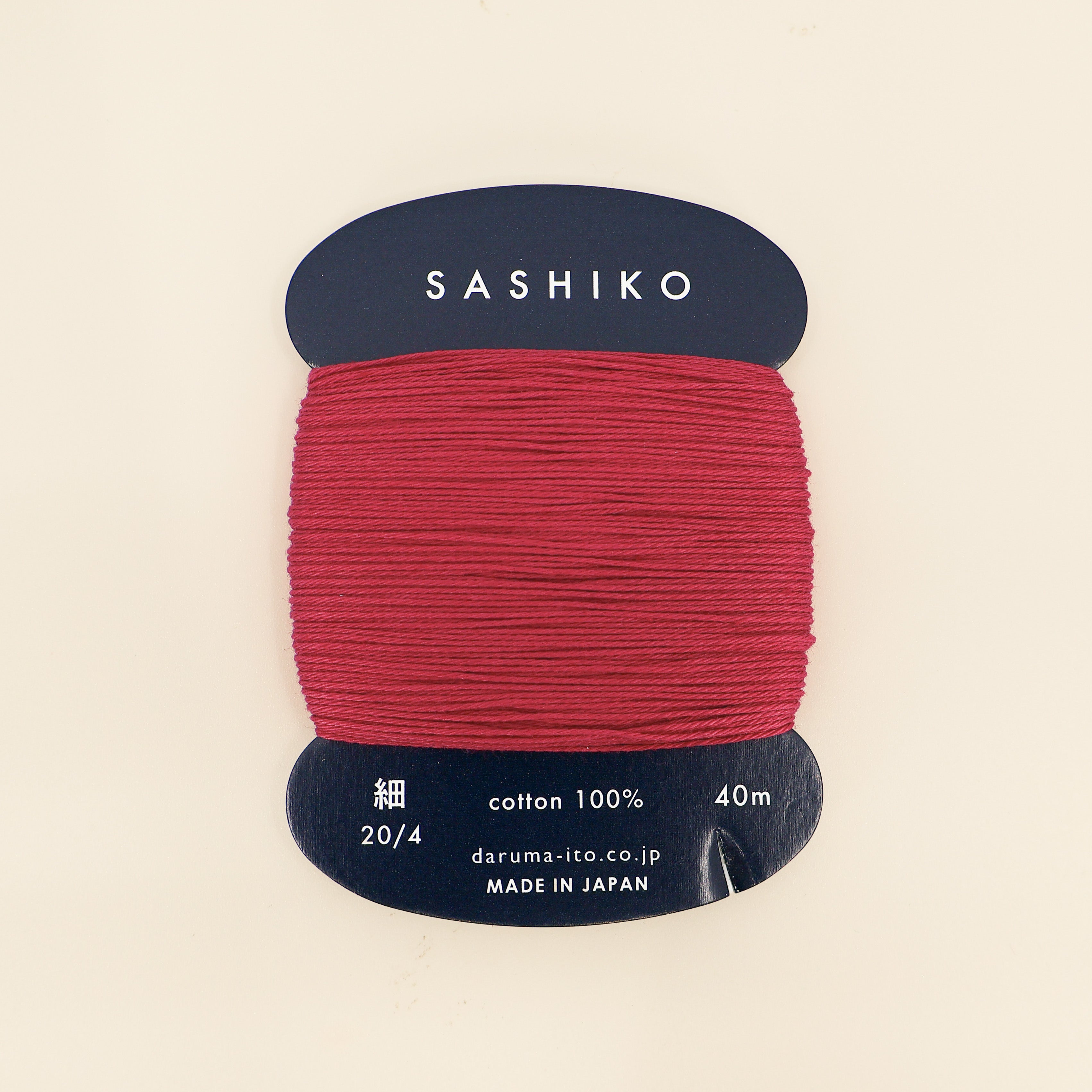 Sashiko tråd fra Daruma - Hindbærrød / 221