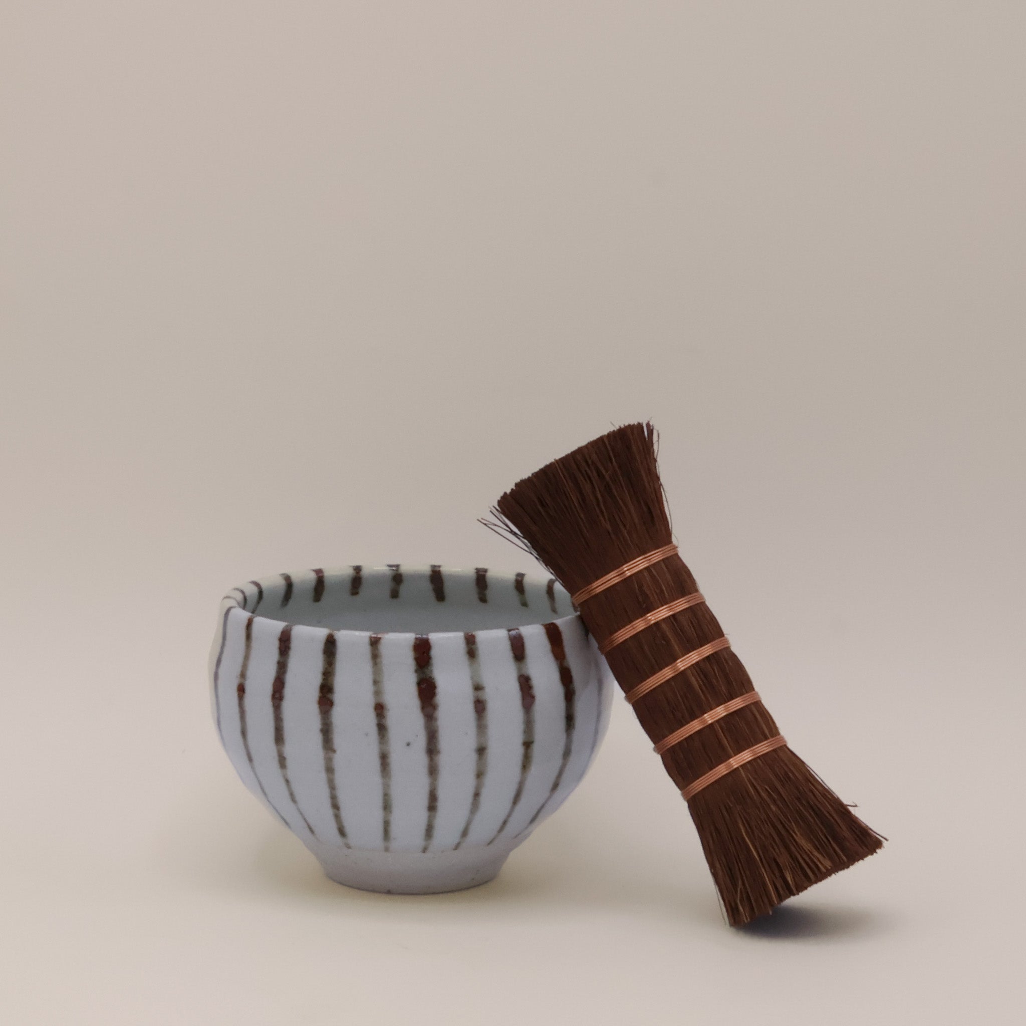 Kobberbundet naturbørste