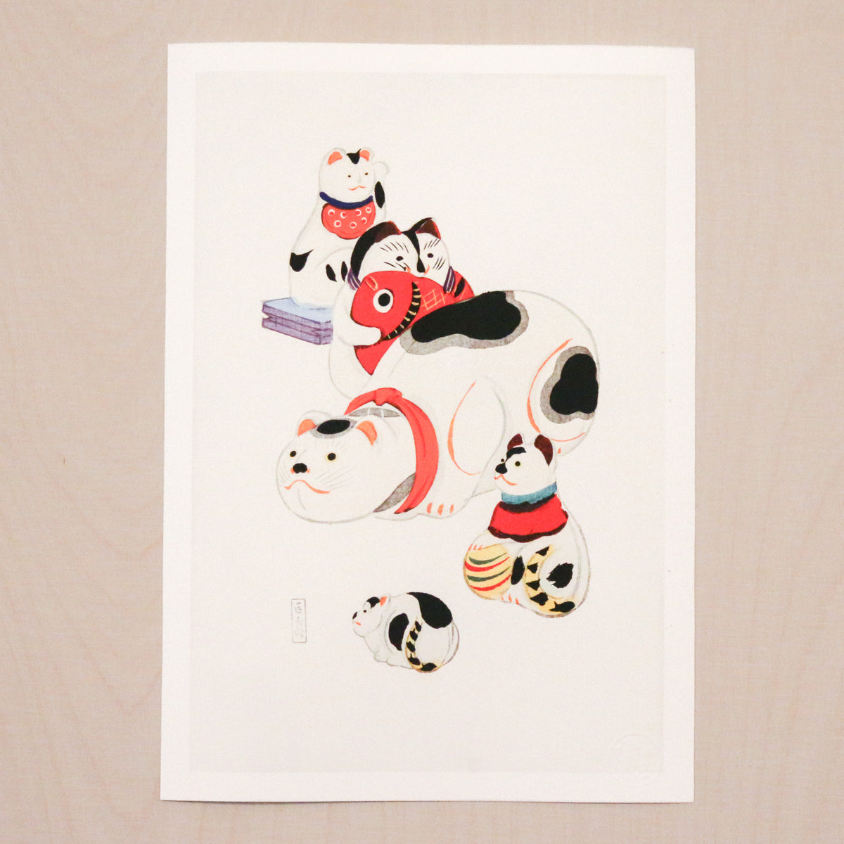 Kunsttryk / Japanese Vintage Toys - Neko Atsume
