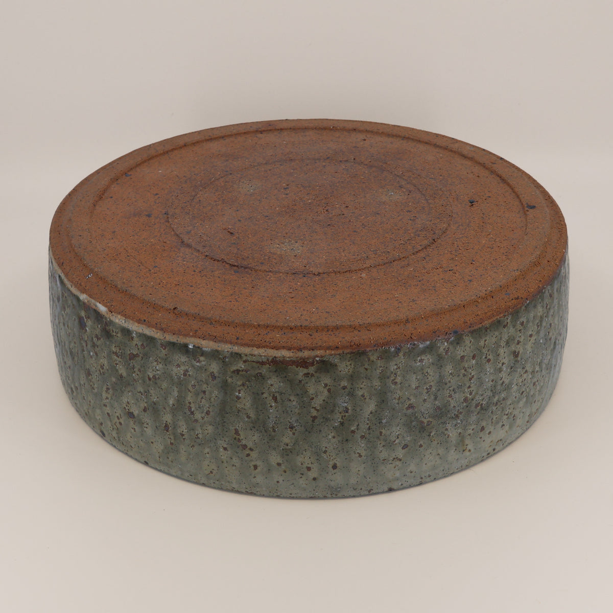 Kōyō dish with green glaze