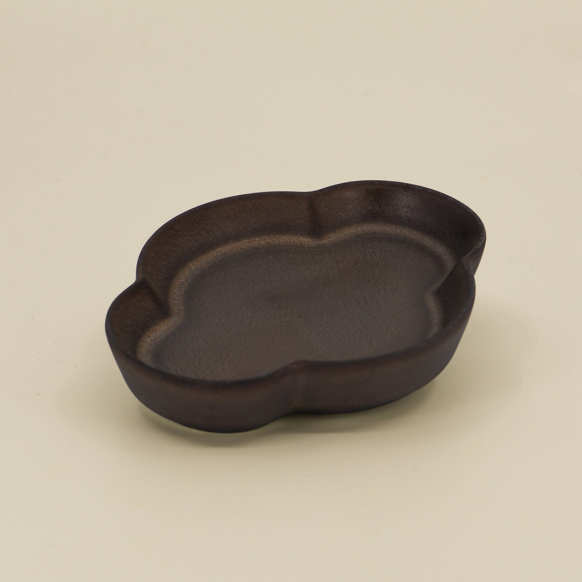 Organic Ceramic Bowl in Bronze Glaze