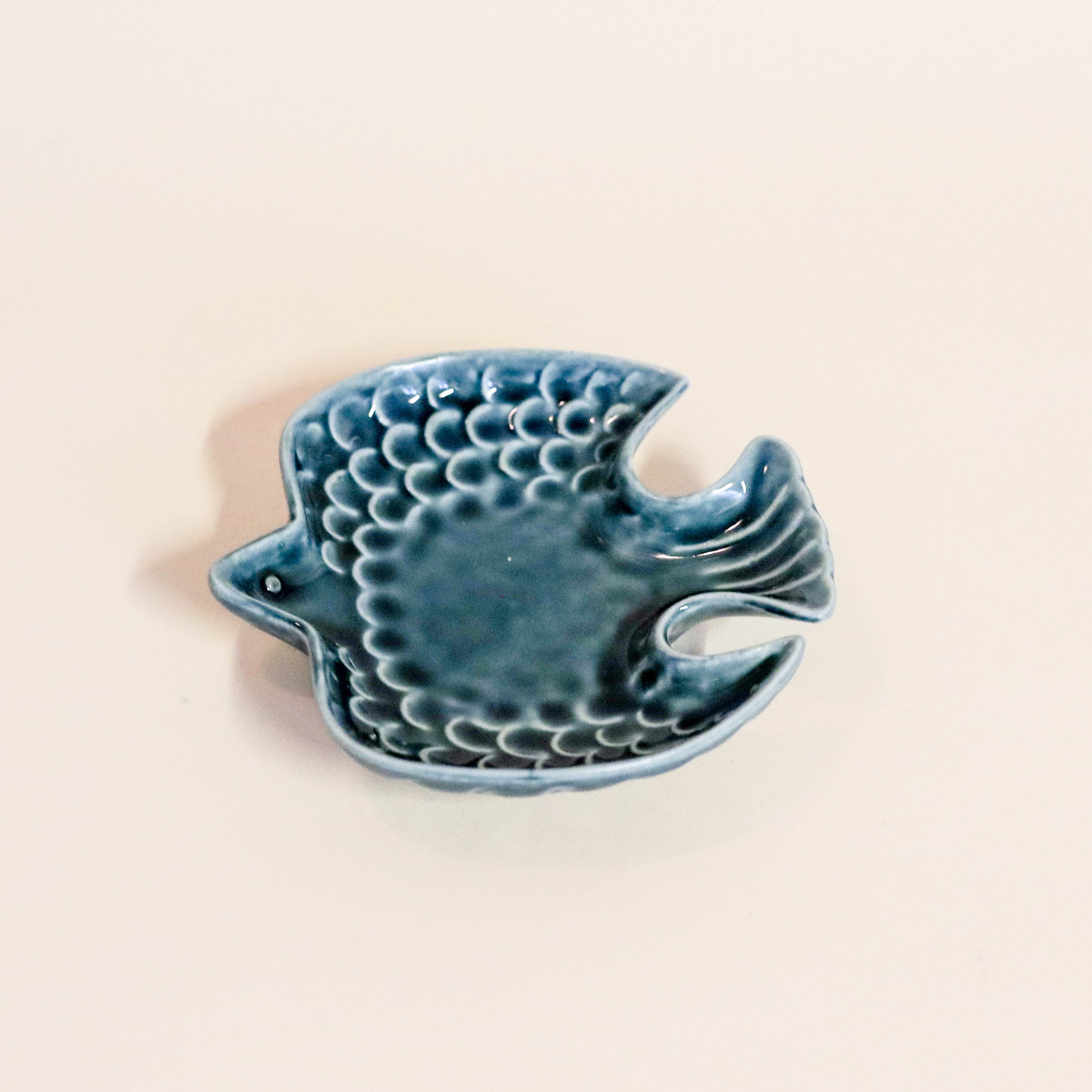 Japanese bird bowl in blue