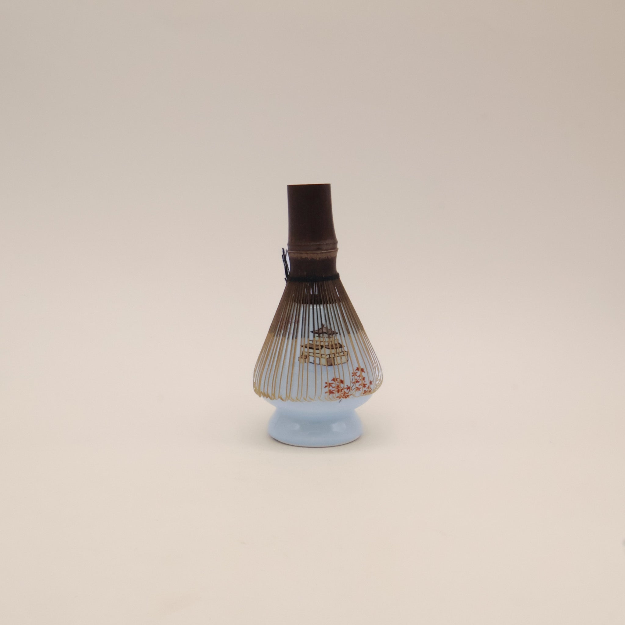 Matcha whisk holders with hand-painted motifs / Chasen Naoshi (several