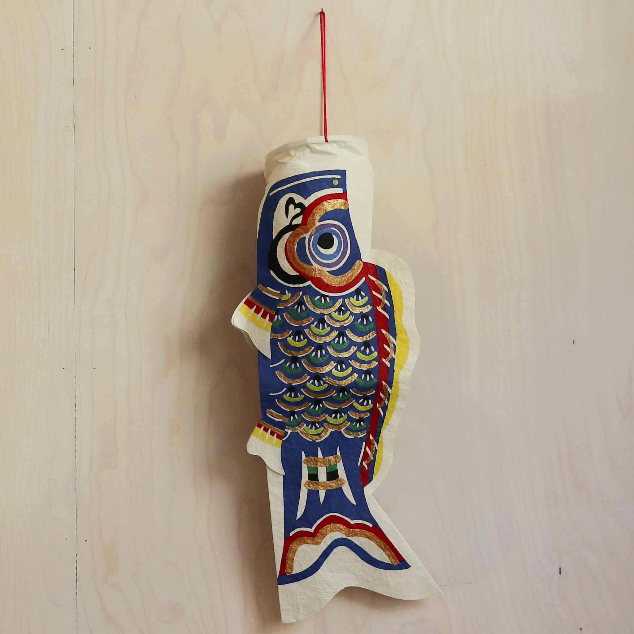 Small koi fish blue