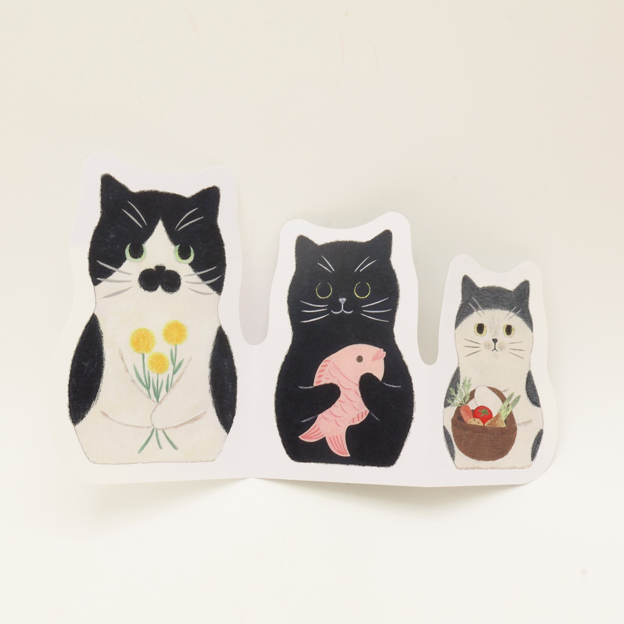 Kort med 3 katte