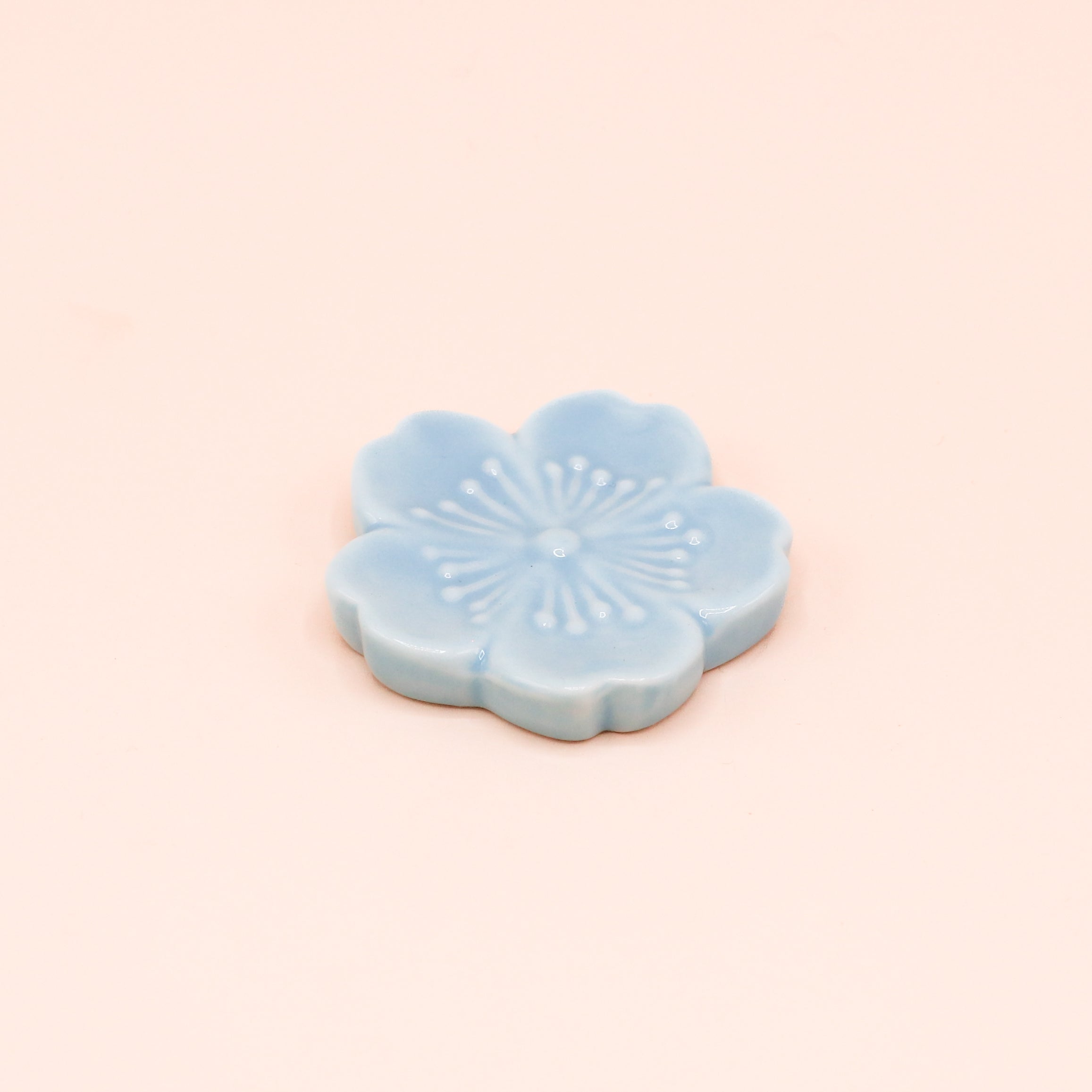 Spisepindeholder - Sakura blomst lyseblå