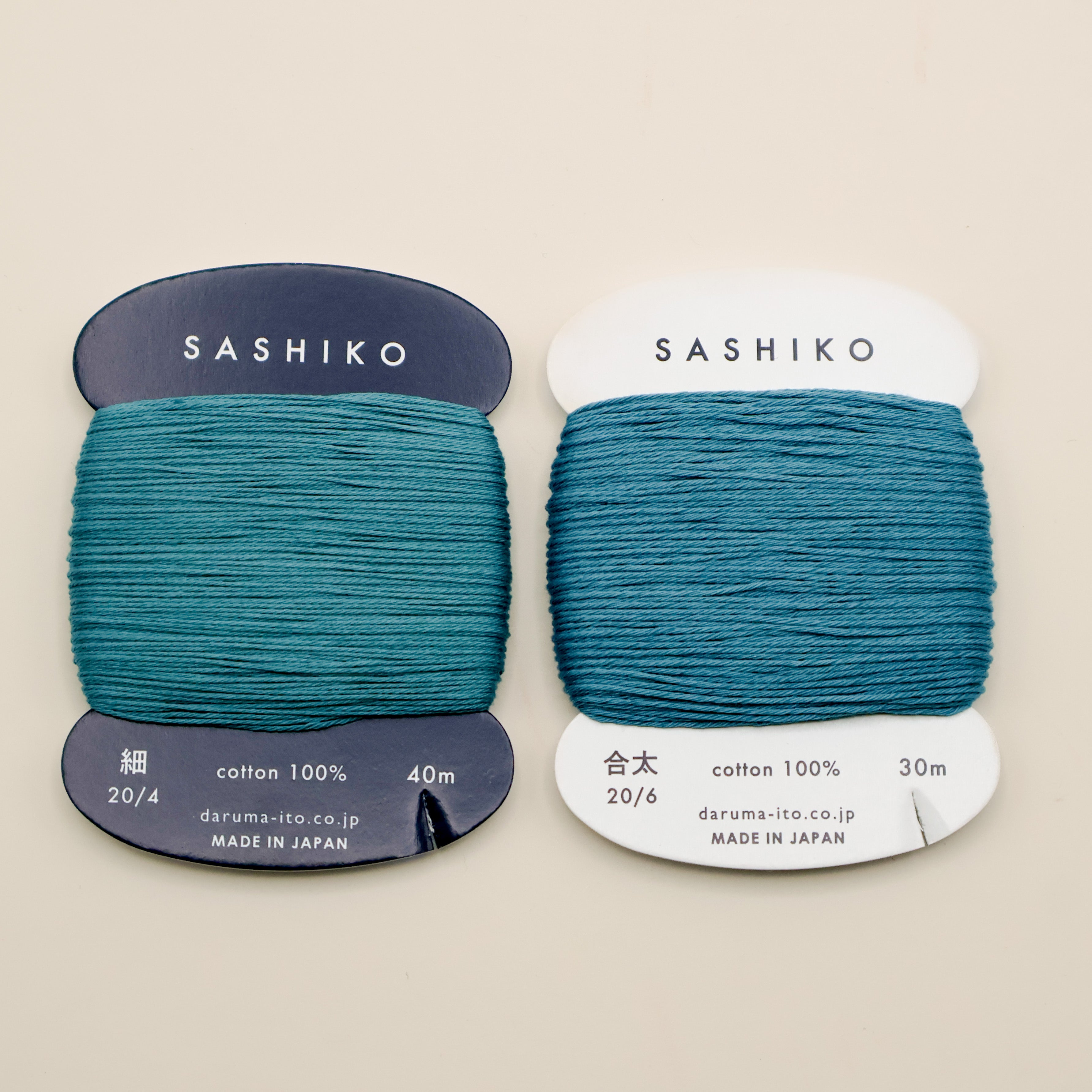 Sashiko tråd fra Daruma - Teal / 205