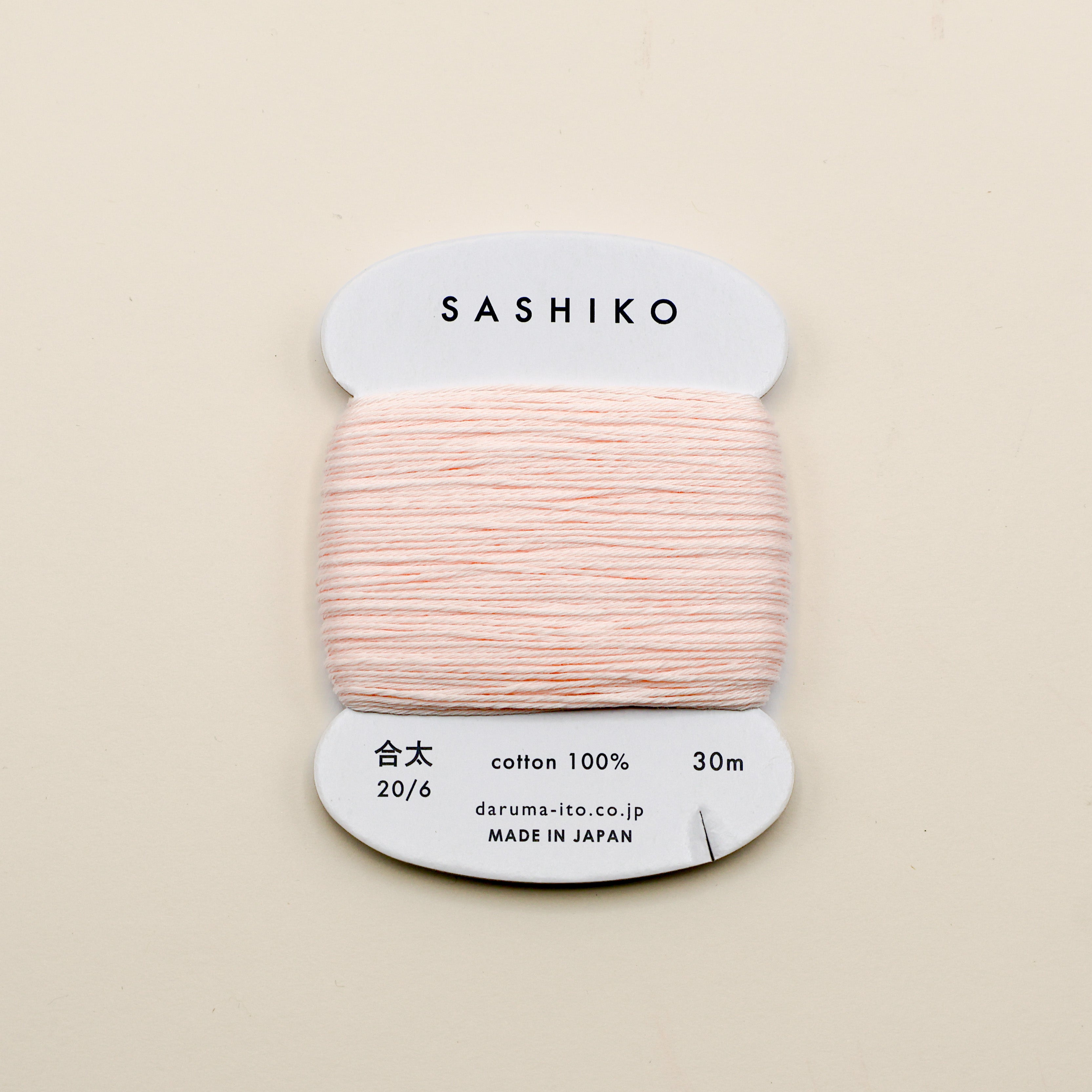 Sashiko tråd fra Daruma - Pastel lyserød / 209