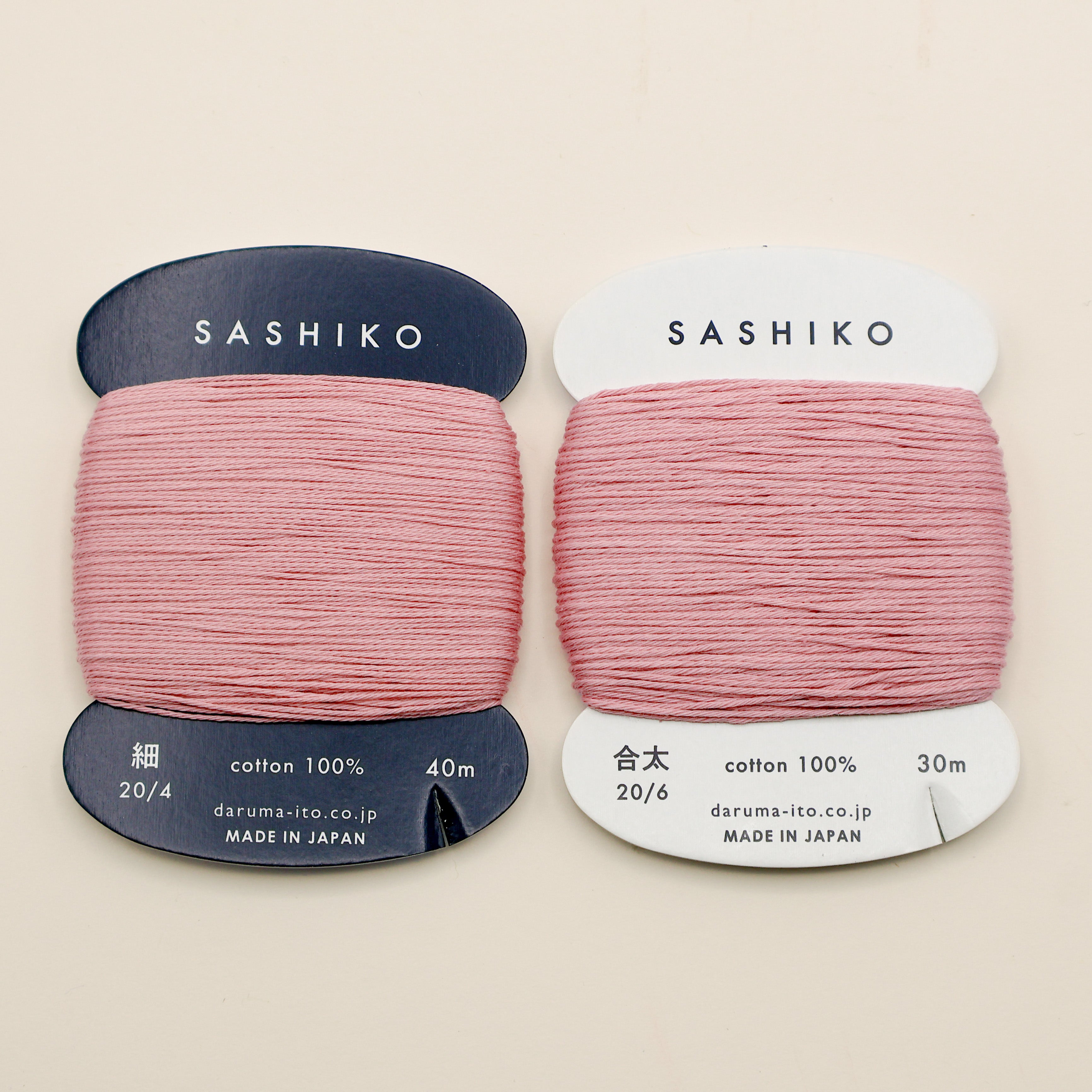 Sashiko tråd fra Daruma - Støvet lyserød / 211