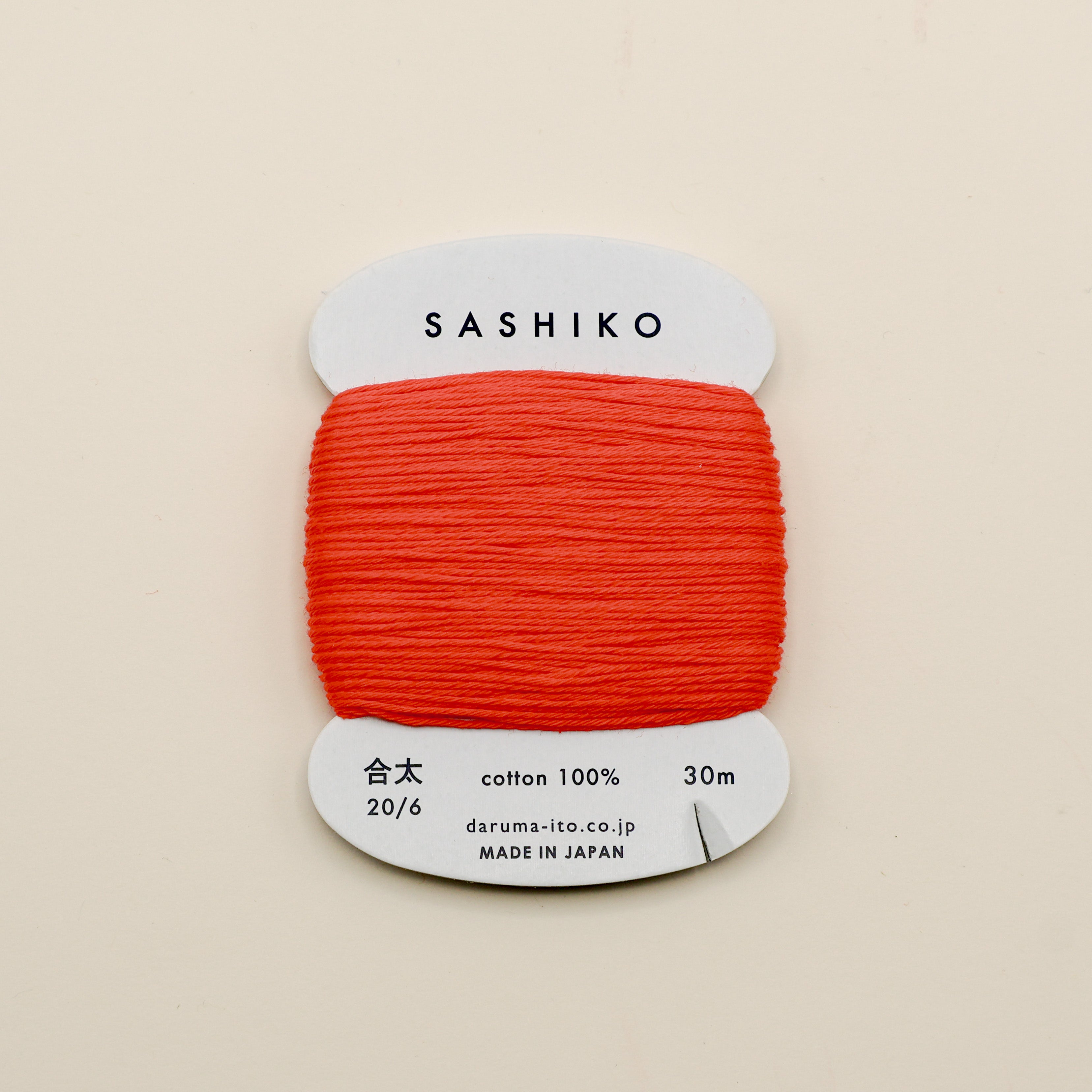 Sashiko tråd fra Daruma - Koral rød / 212
