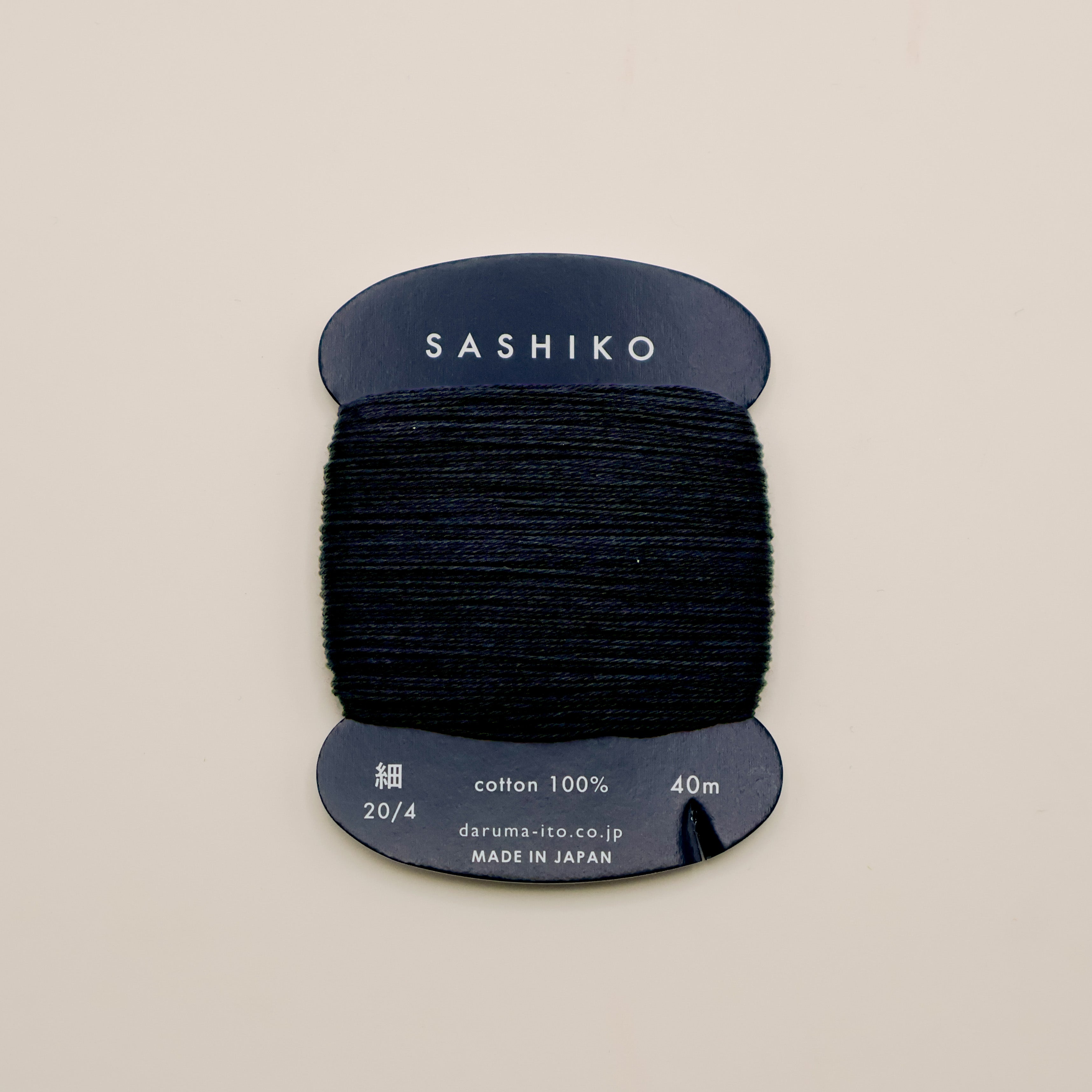 Sashiko tråd fra Daruma - Sort / 219