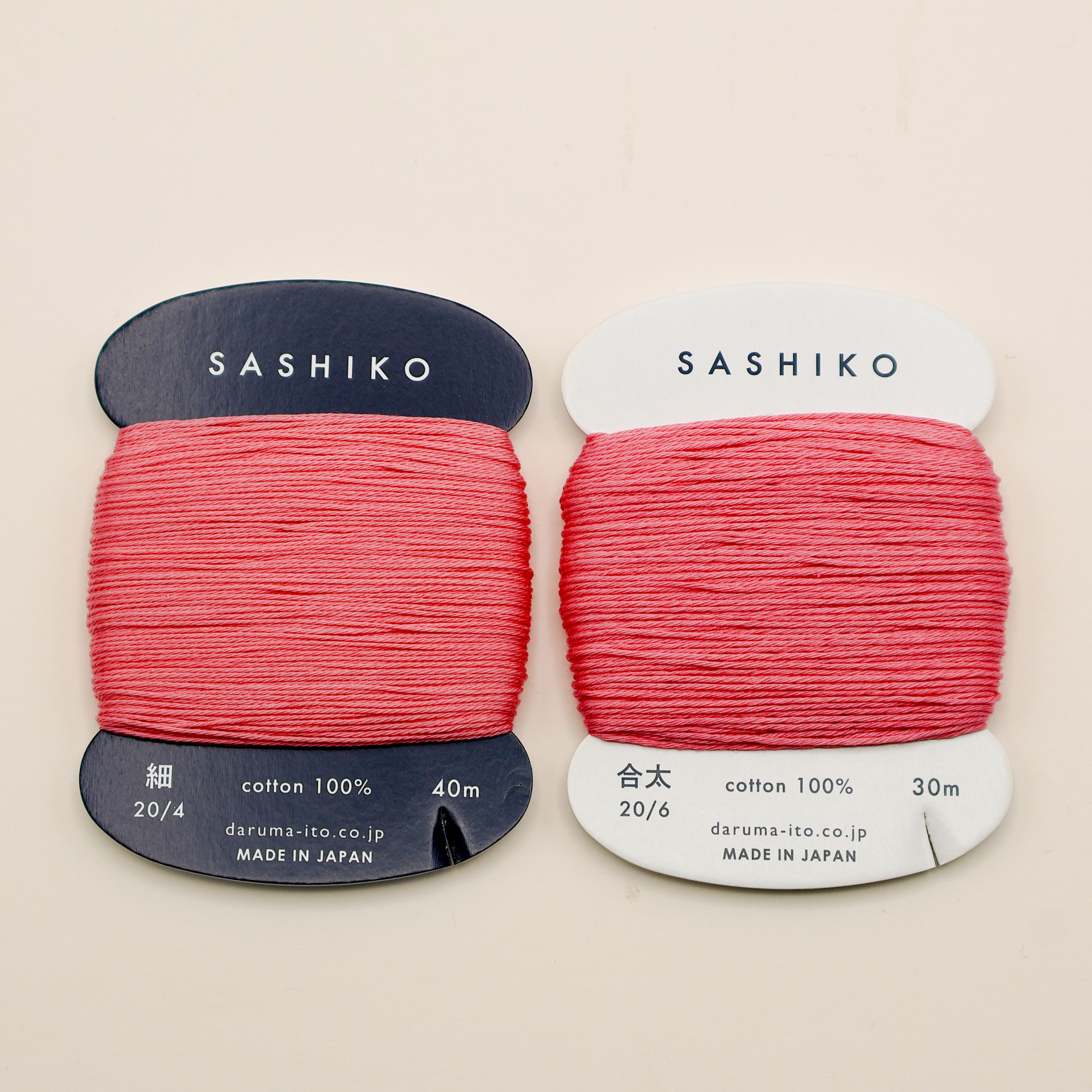 Sashiko tråd fra Daruma - Pink / 222