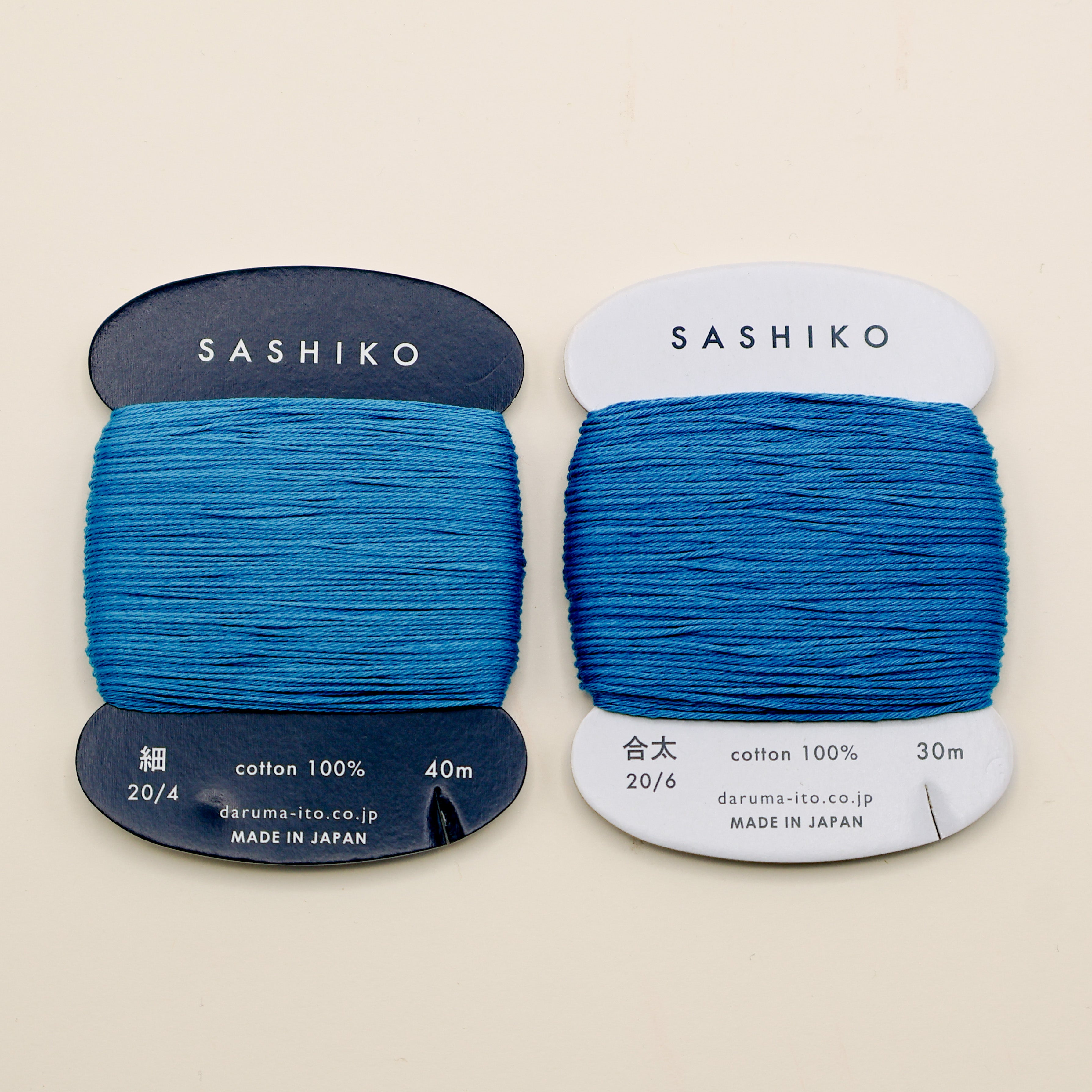 Sashiko tråd fra Daruma - Petrolblå / 224