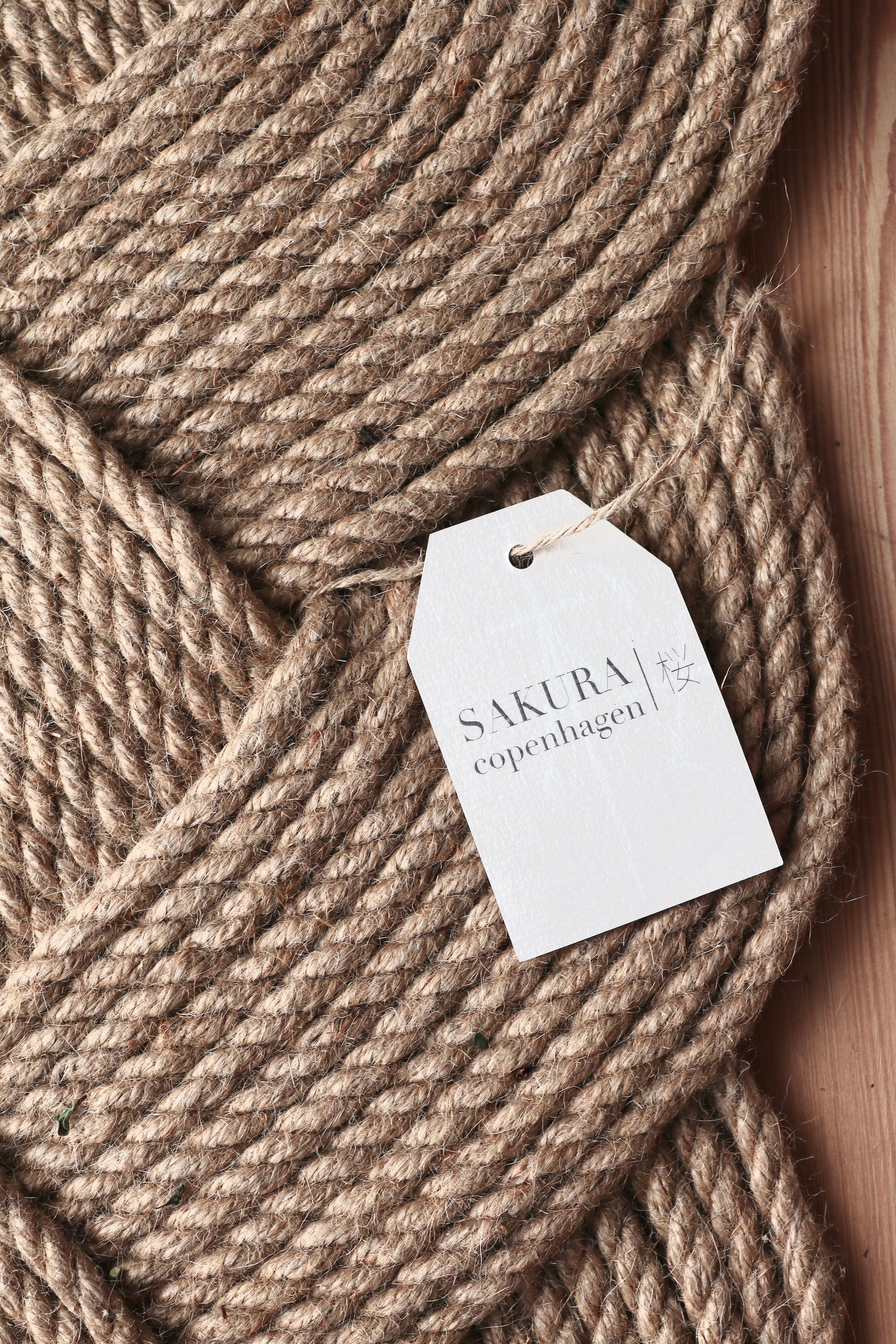 Yōkoso hand-woven jute door mat; great
