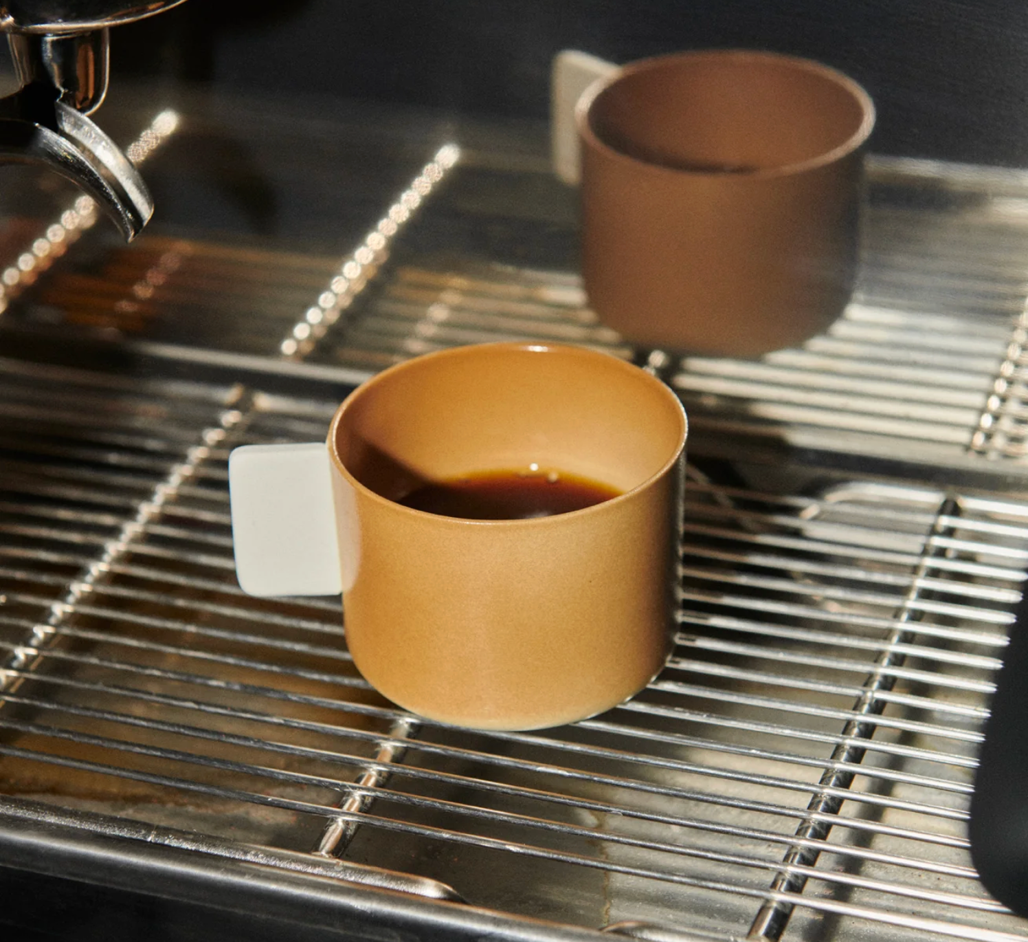 Arita - S&B Coffee Cup and Saucer Light Brown