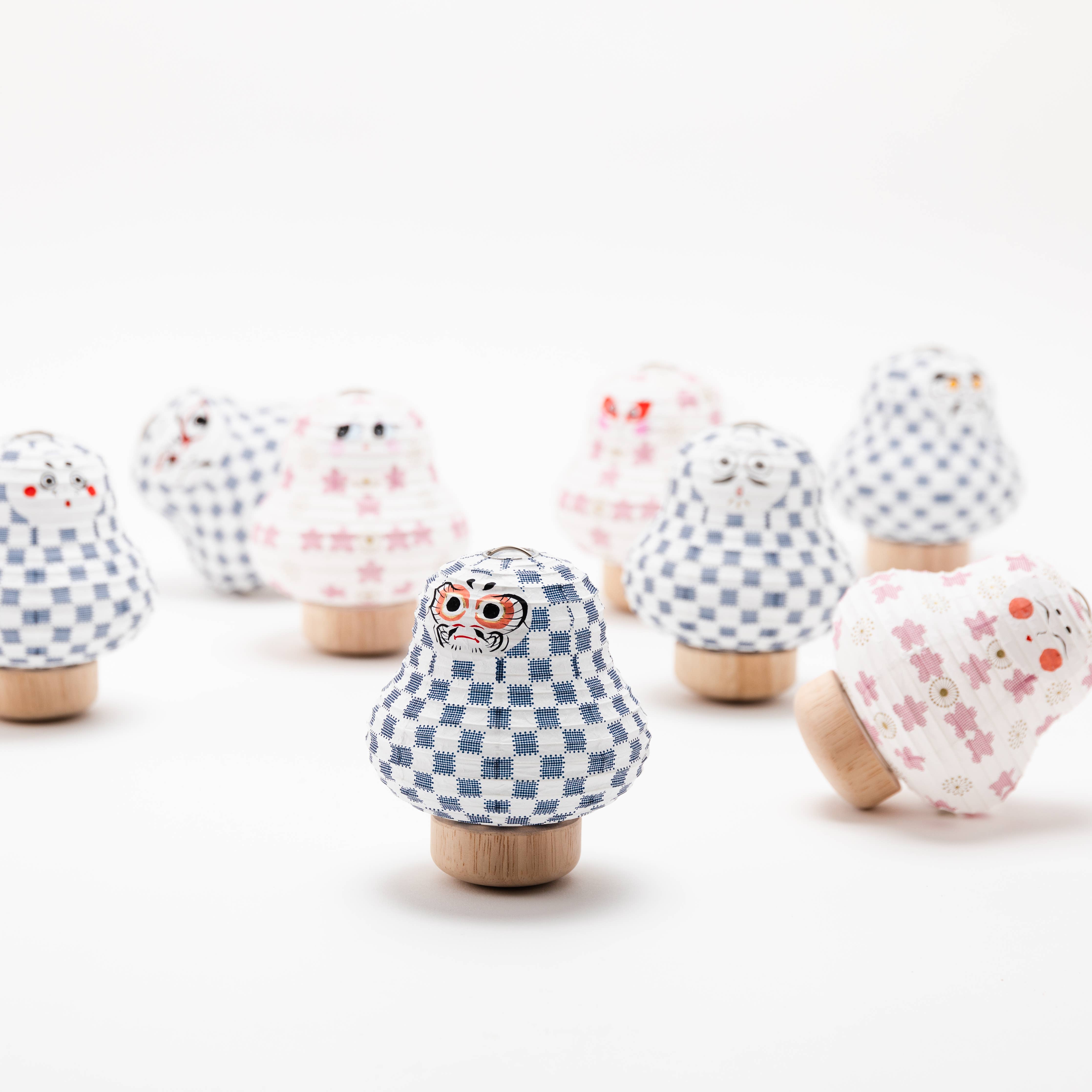 Mame cocolan lampe - Daruma i blå