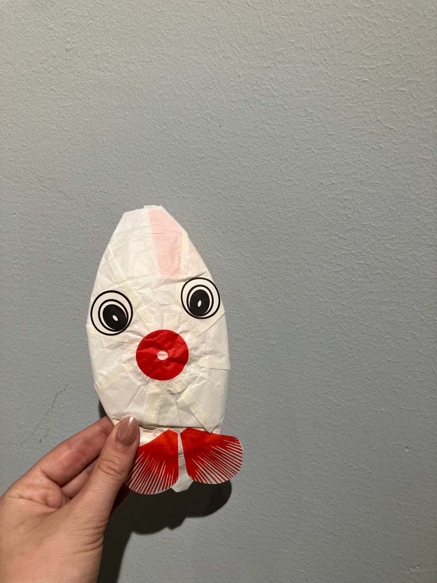 Papirballon - hvid slørfisk (lille)