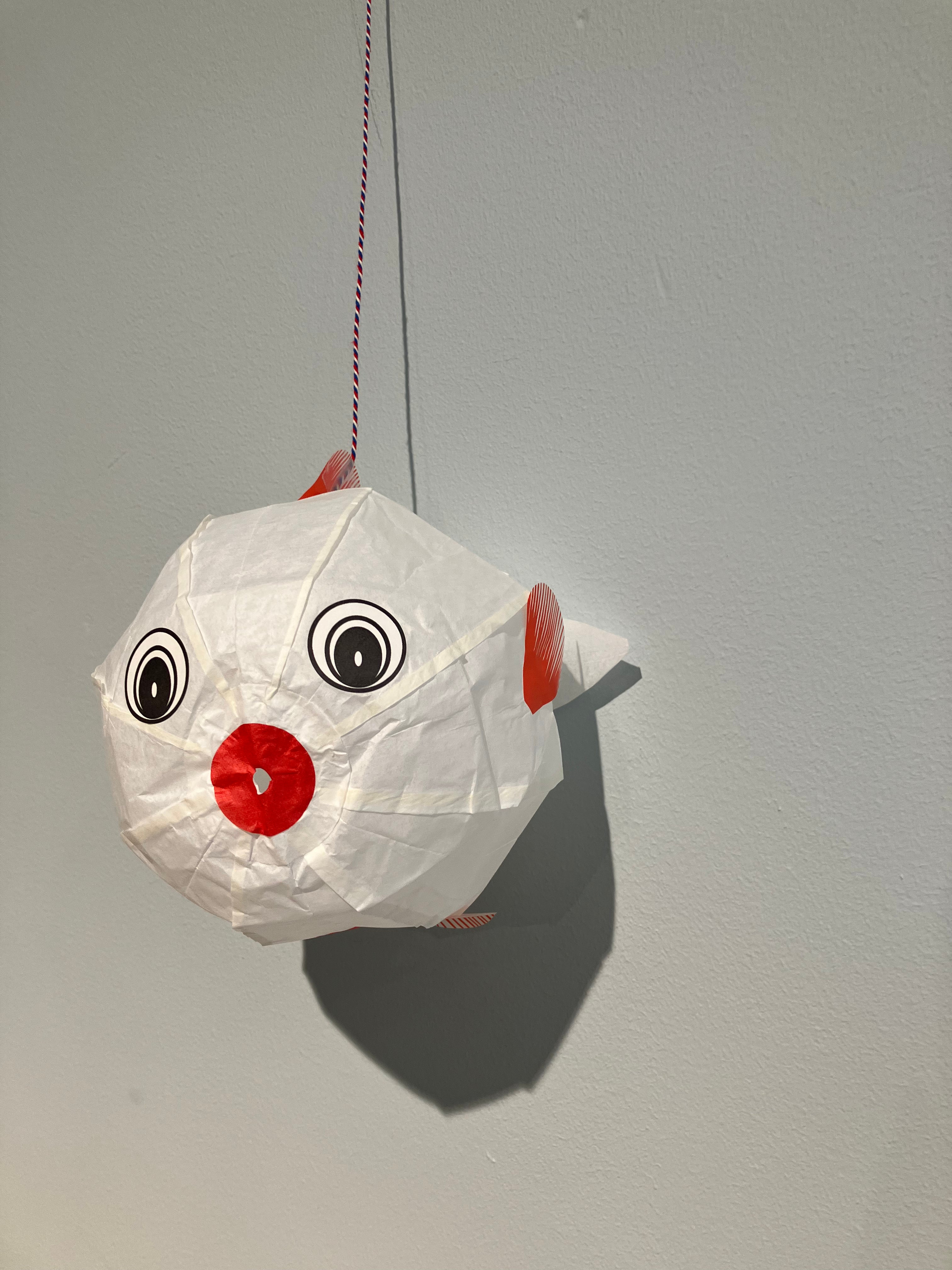 Paper balloon - white veilfish (large)