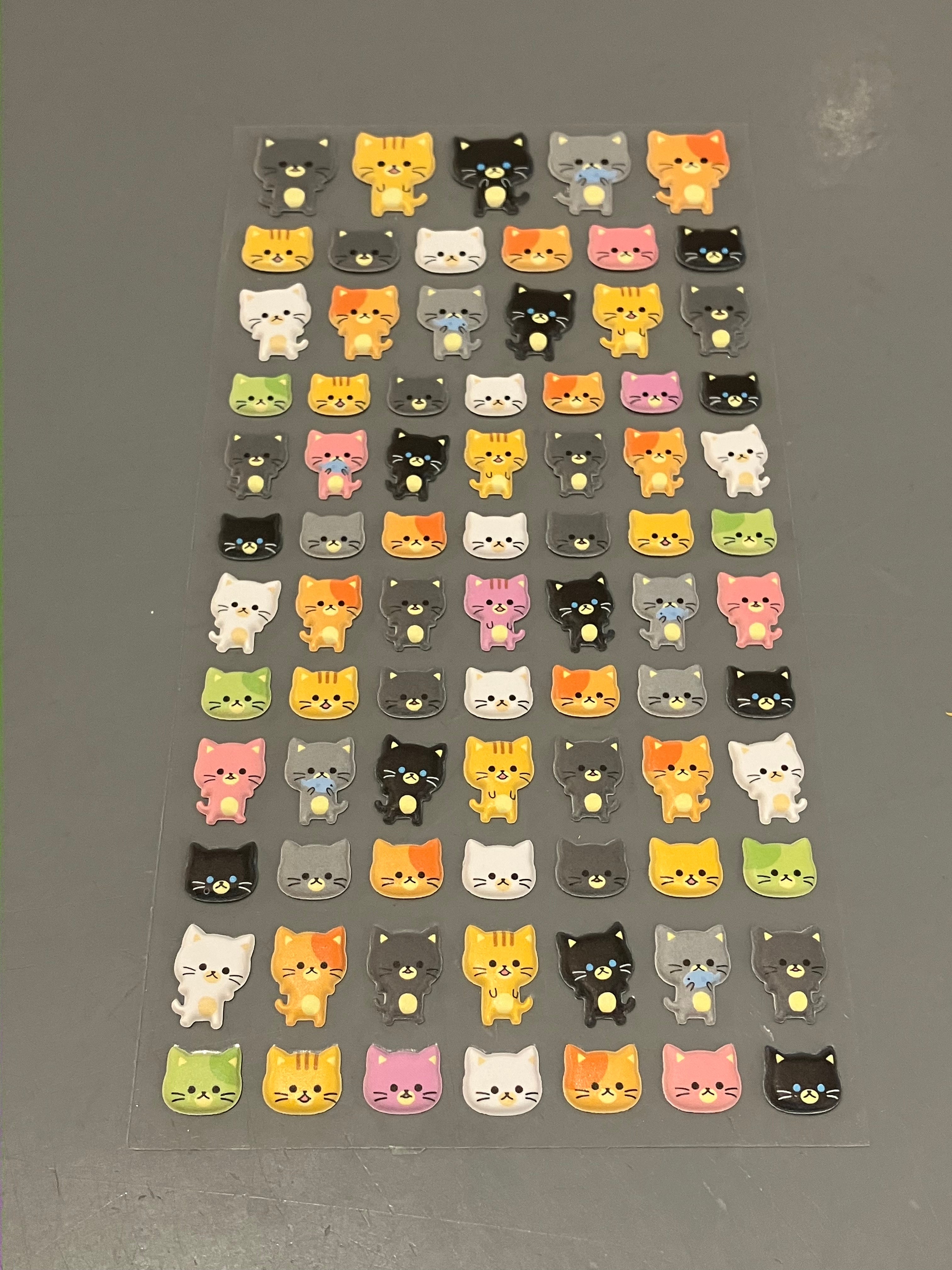 Stickers - multi-colored cats