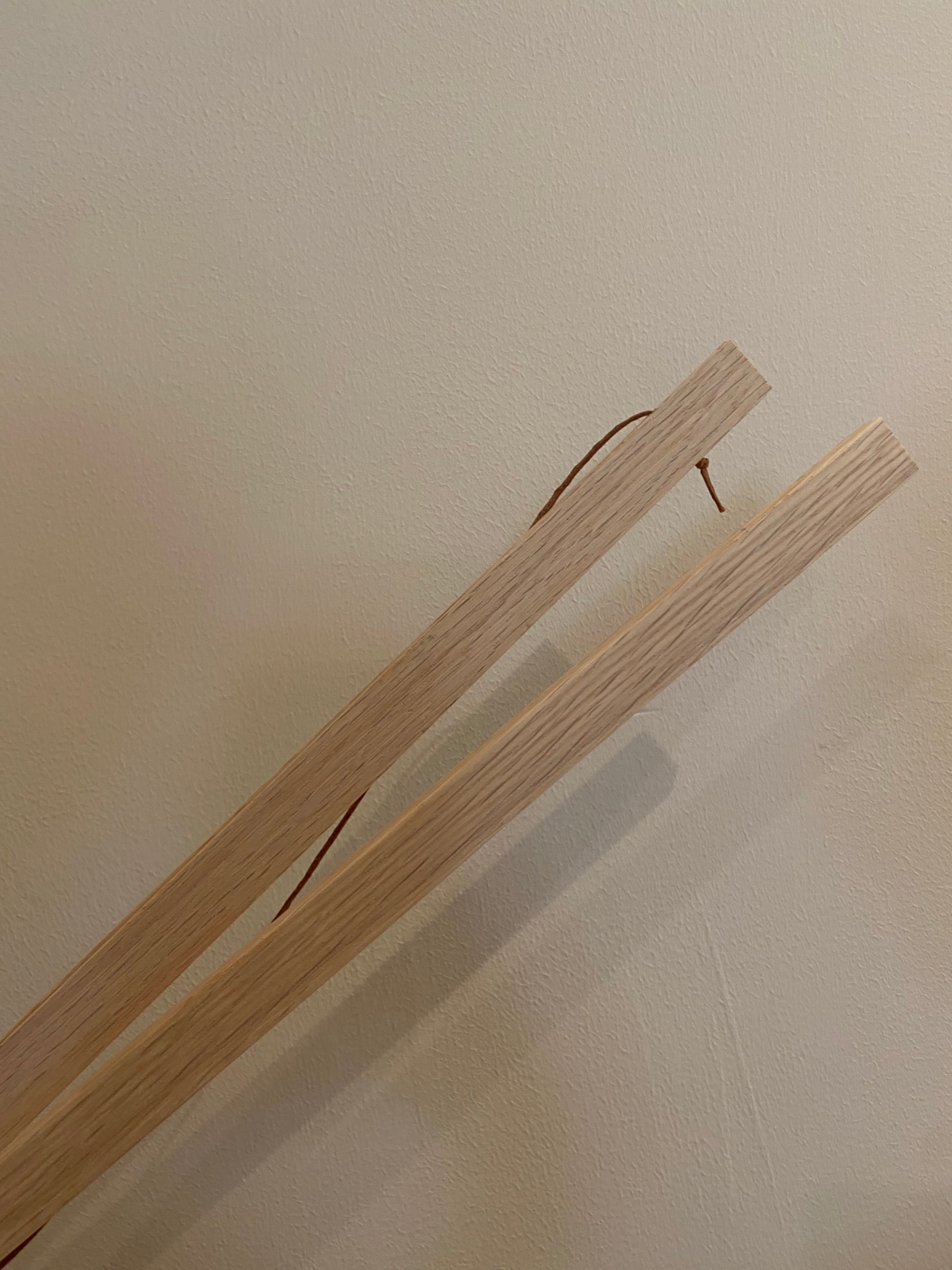 Wooden hanger for furoshiki in oak