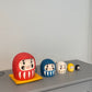 Daruma babushka i forskellige farver