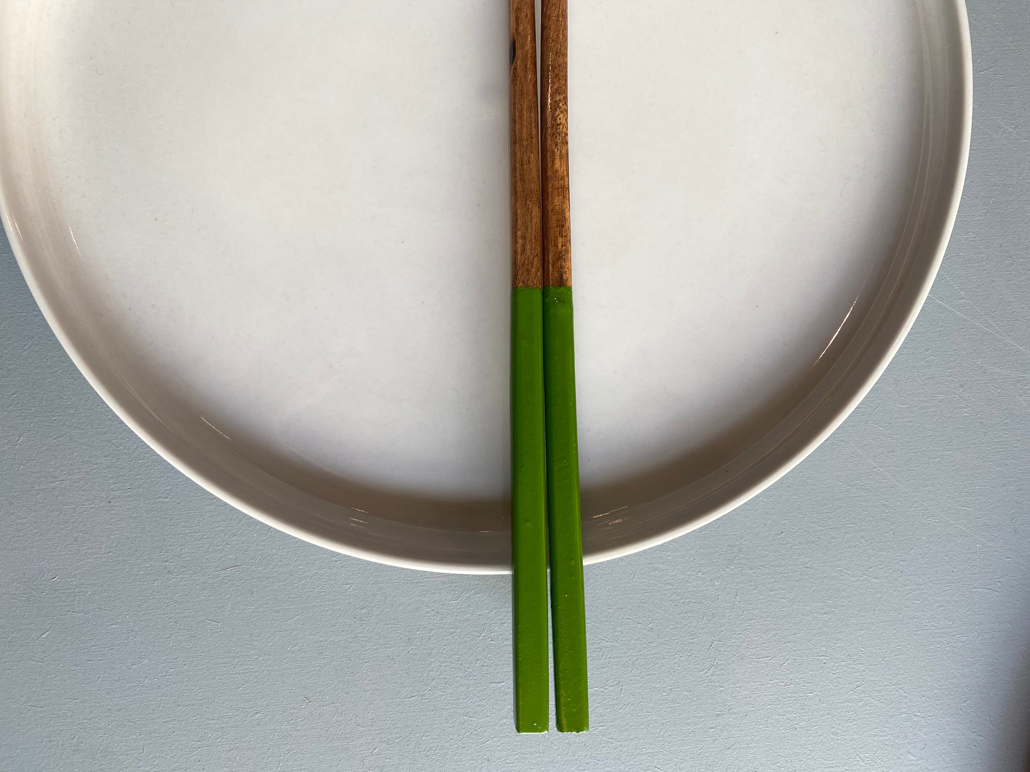 Chopsticks in dark wood