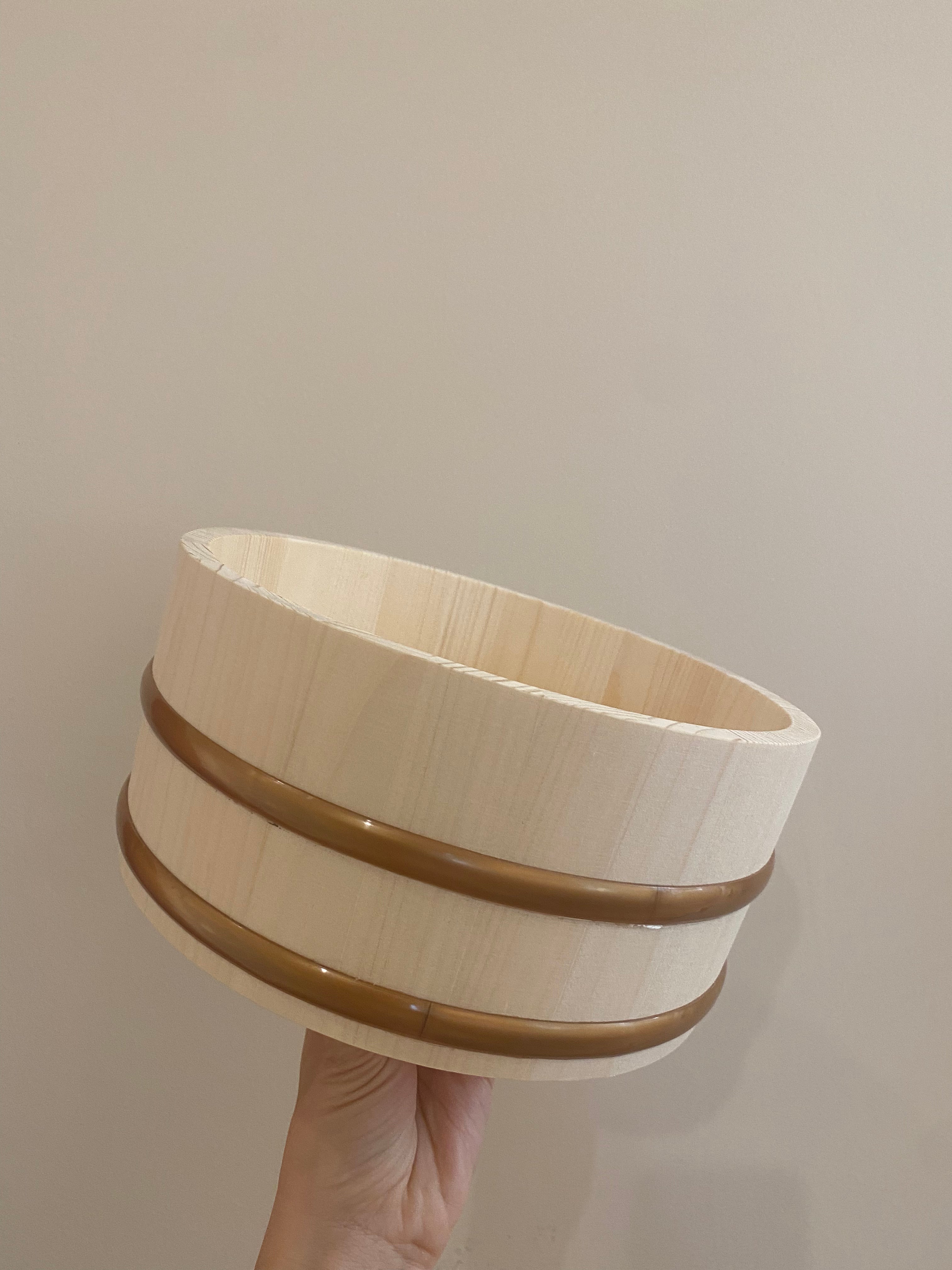 Washbasin with plastic band