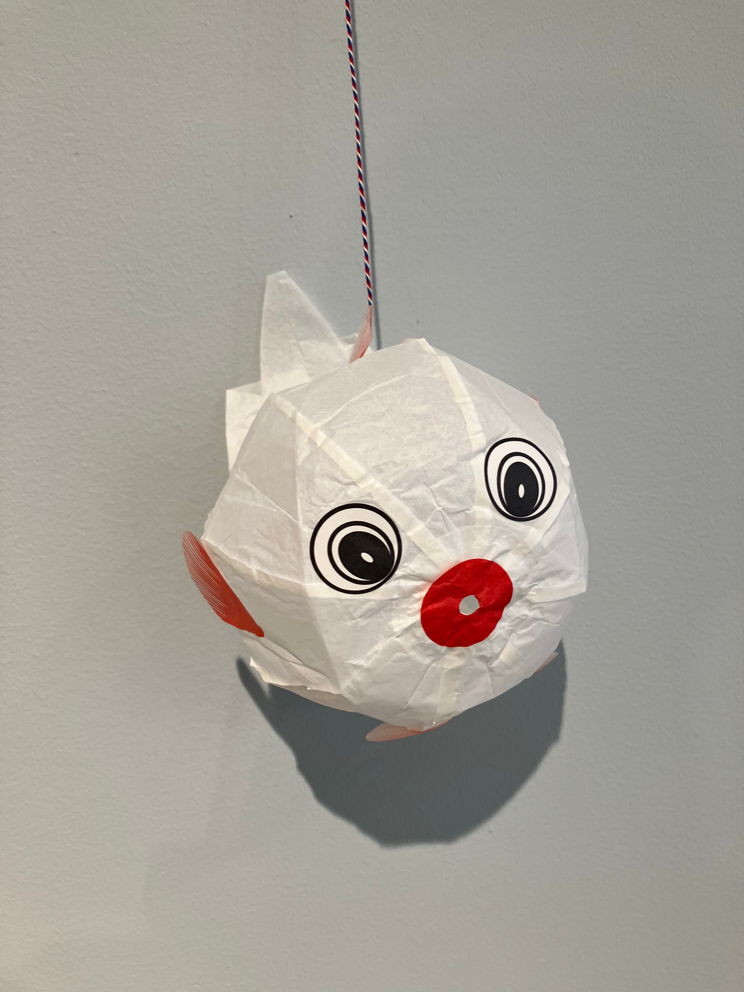 Paper balloon - white veilfish (small)