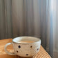 Cappuccinokop med prikker