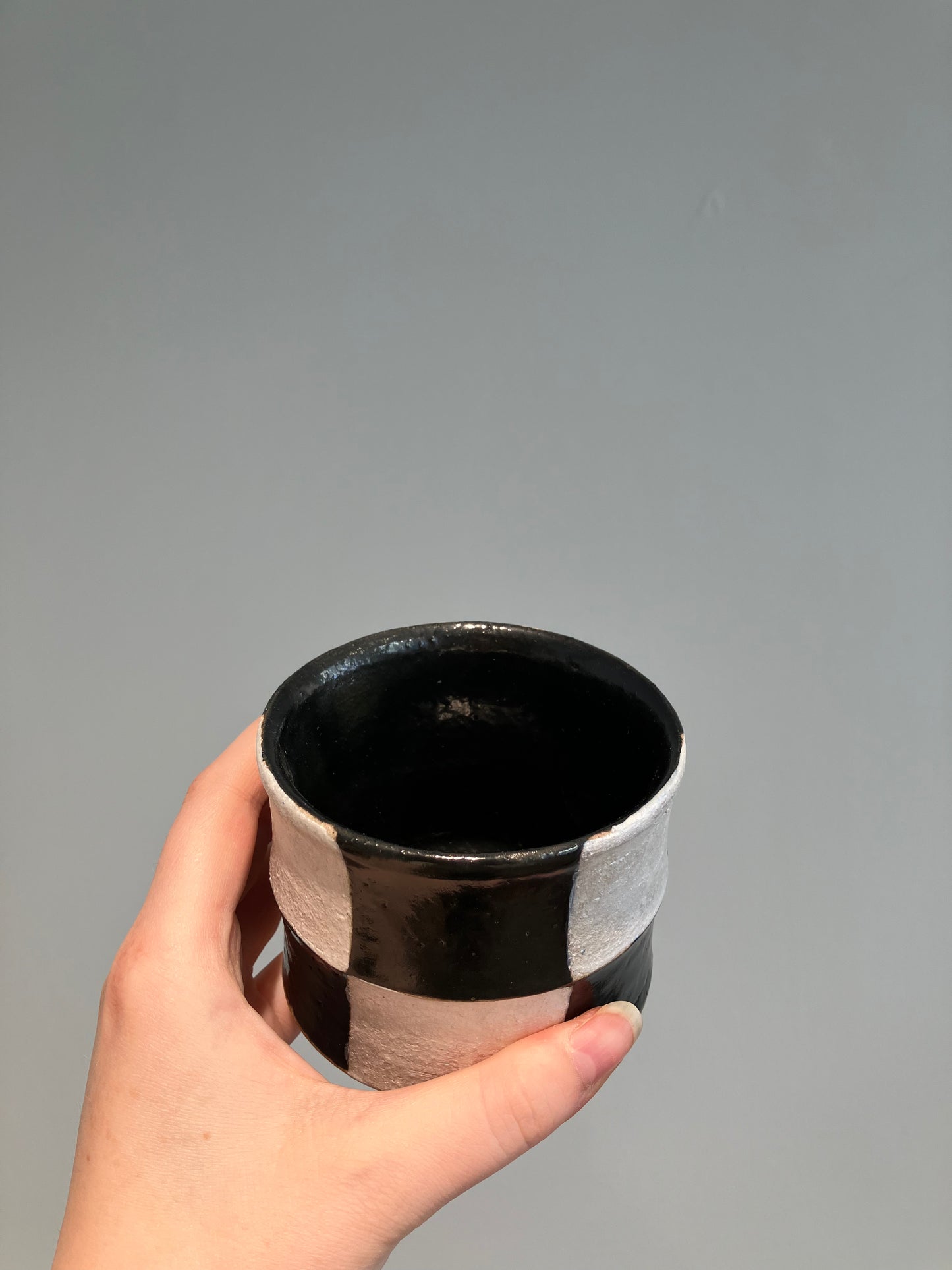 Ternet kop i sort og hvid