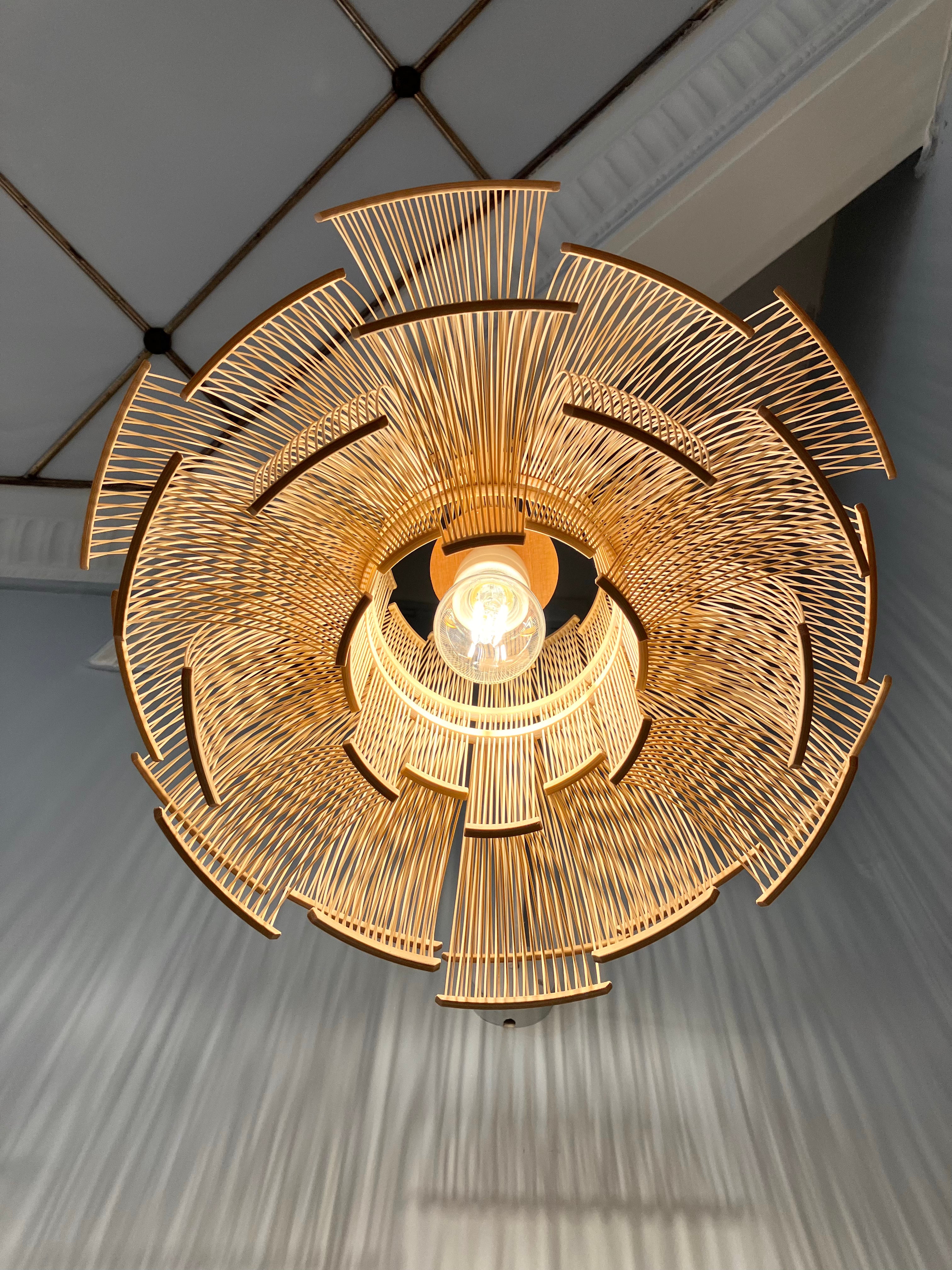 Hokore bamboo pendant light