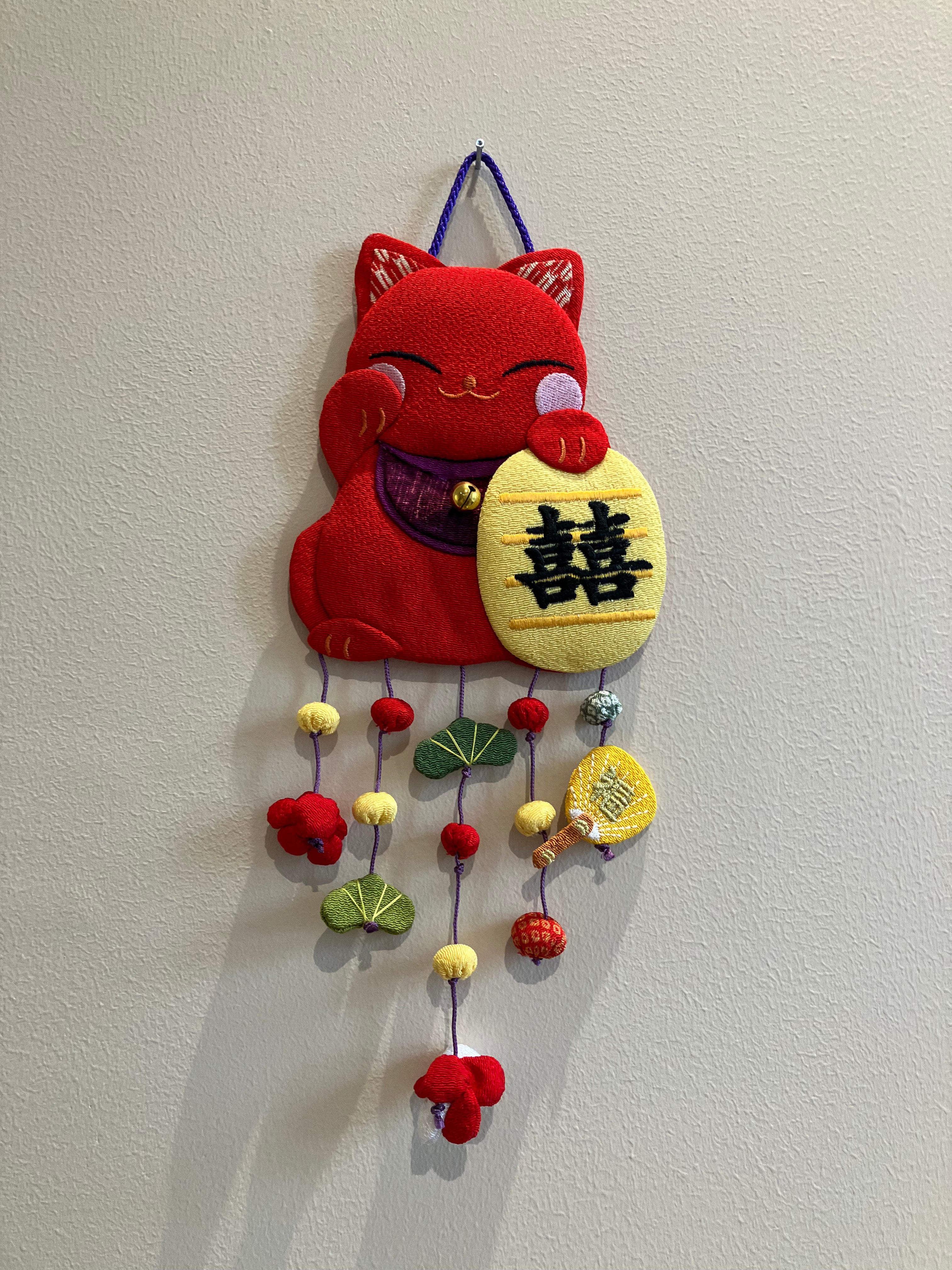 Ornament - rød kat