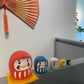 Daruma babushka i forskellige farver