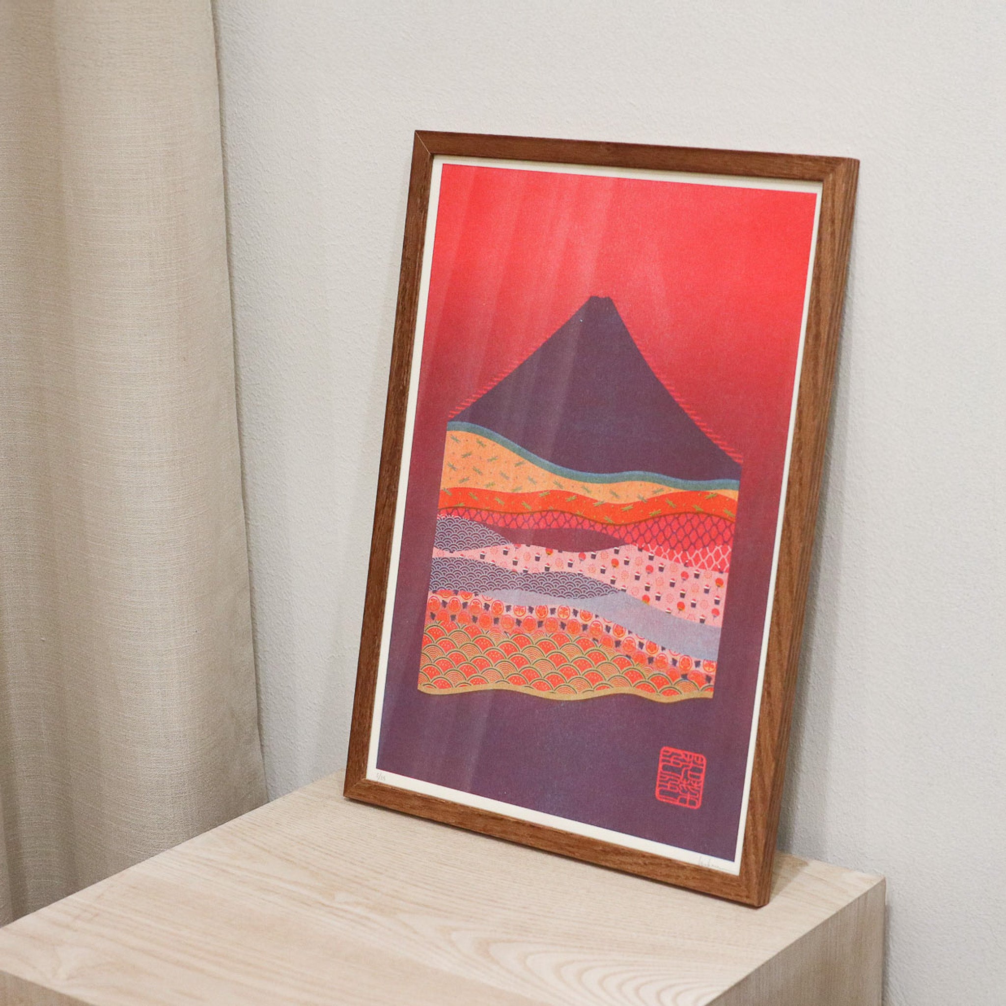 Billede rød Fuji in Summer