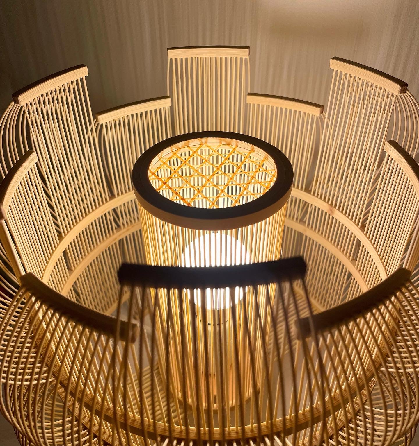 Handmade bamboo table lamp: SEN