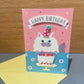 “Happy Birthday” kort med kat